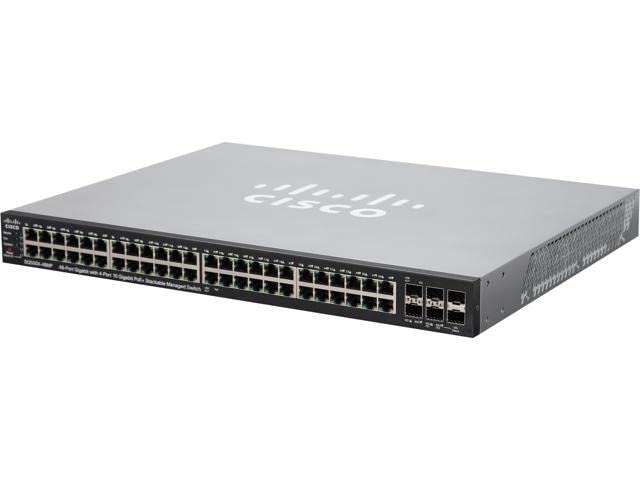 Cisco SG500X-48MP-K9 48界面 PoE ギガビット イーサネット スタッカブル マネージドスイッチ (740W)