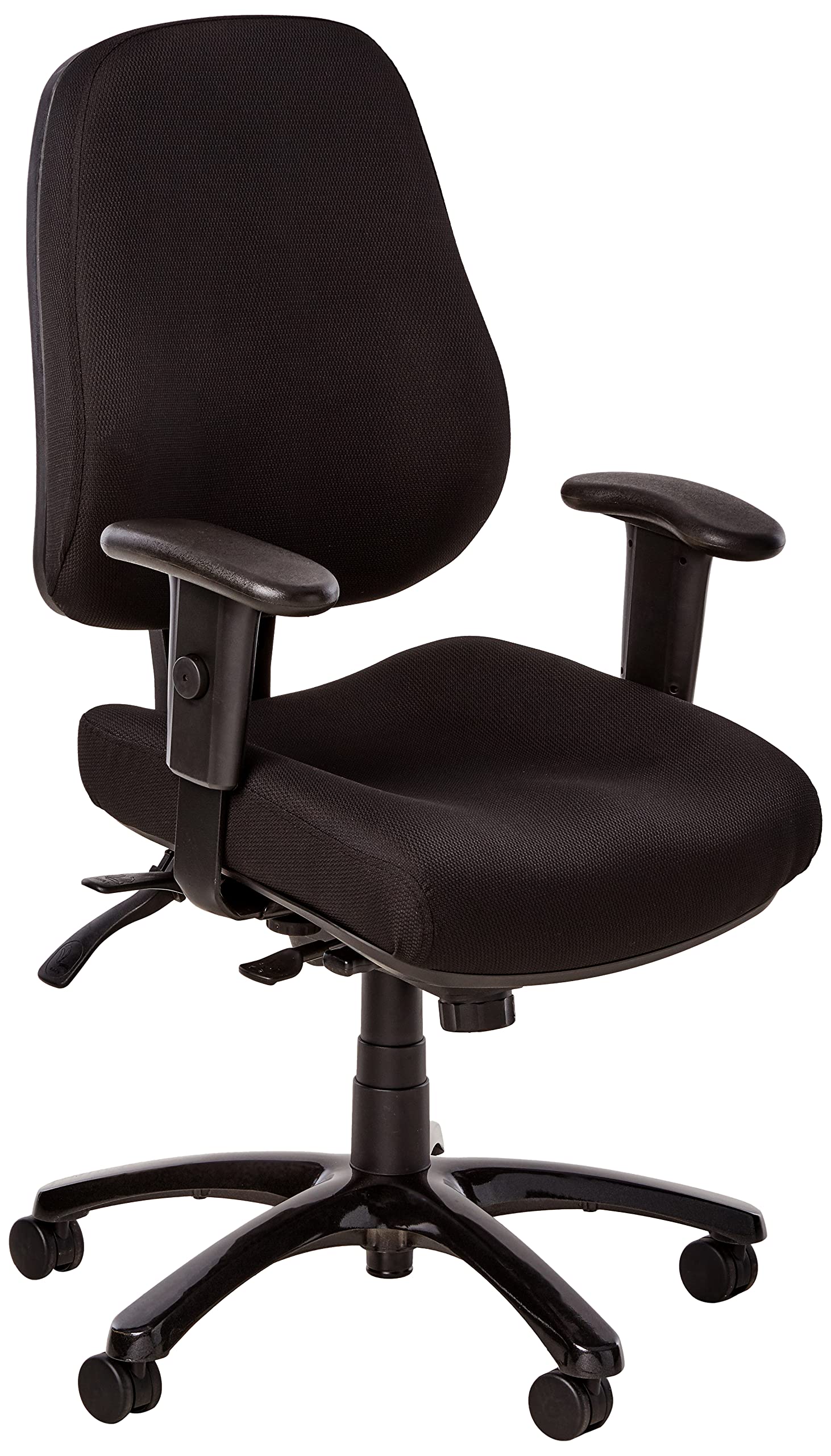 Eurotech Seating 24/7 スイベルブラックチェア ダブブラック