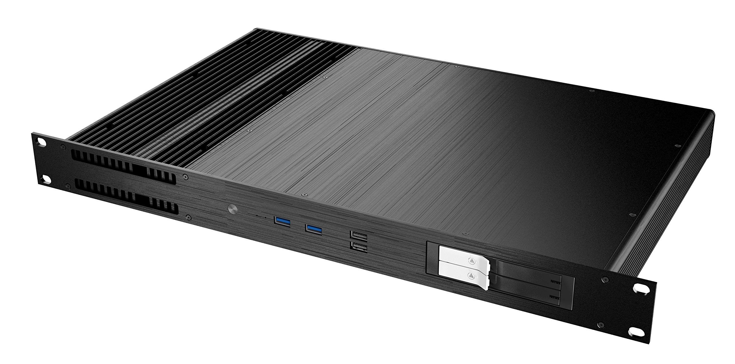 AKASA Galileo TU1 1U ファンレス 薄型 Mini-ITX ケース (A-ITX27-M1B)
