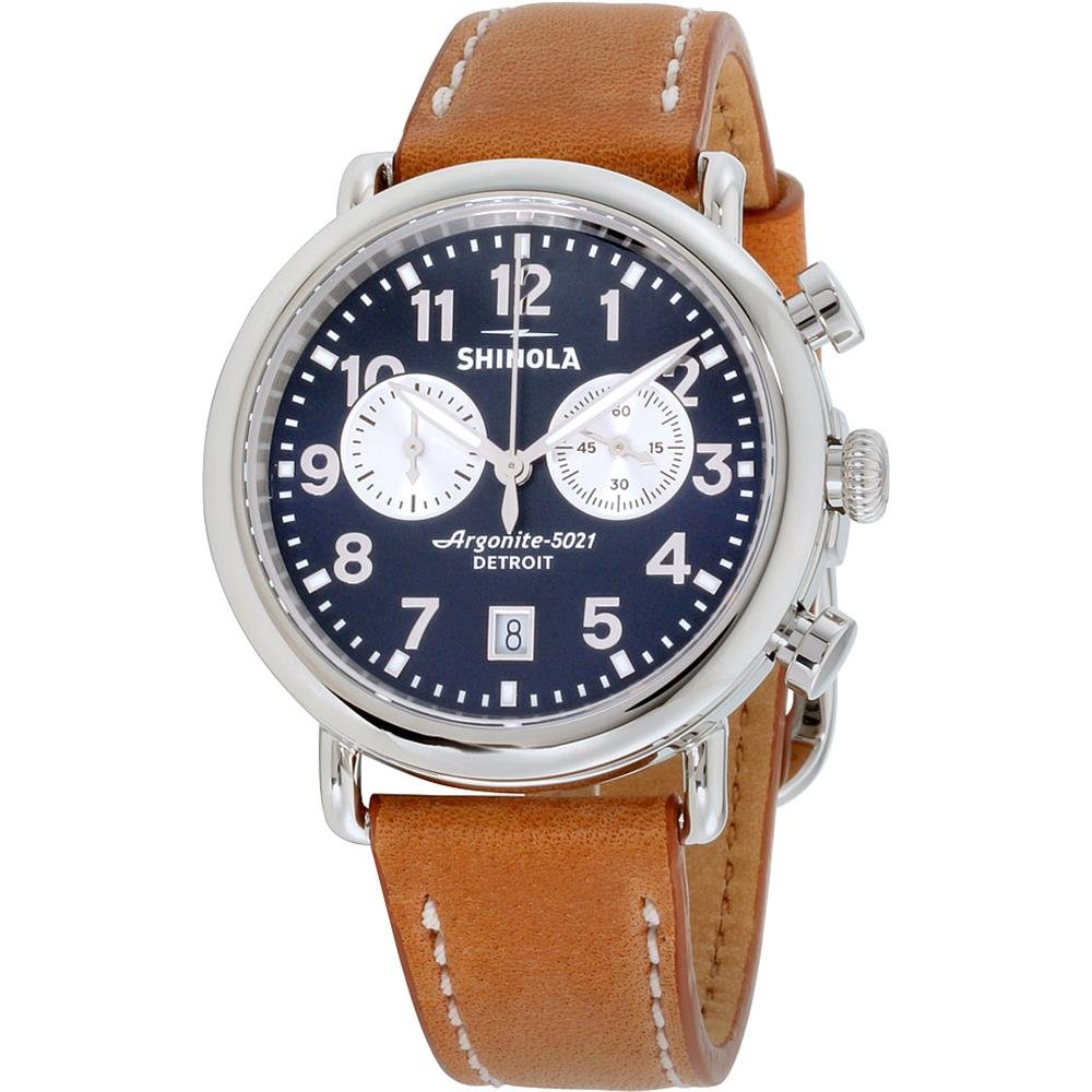 Shinola Detroit The Runwell 41mm - 20044131 タン ボーモント ワンサイズ