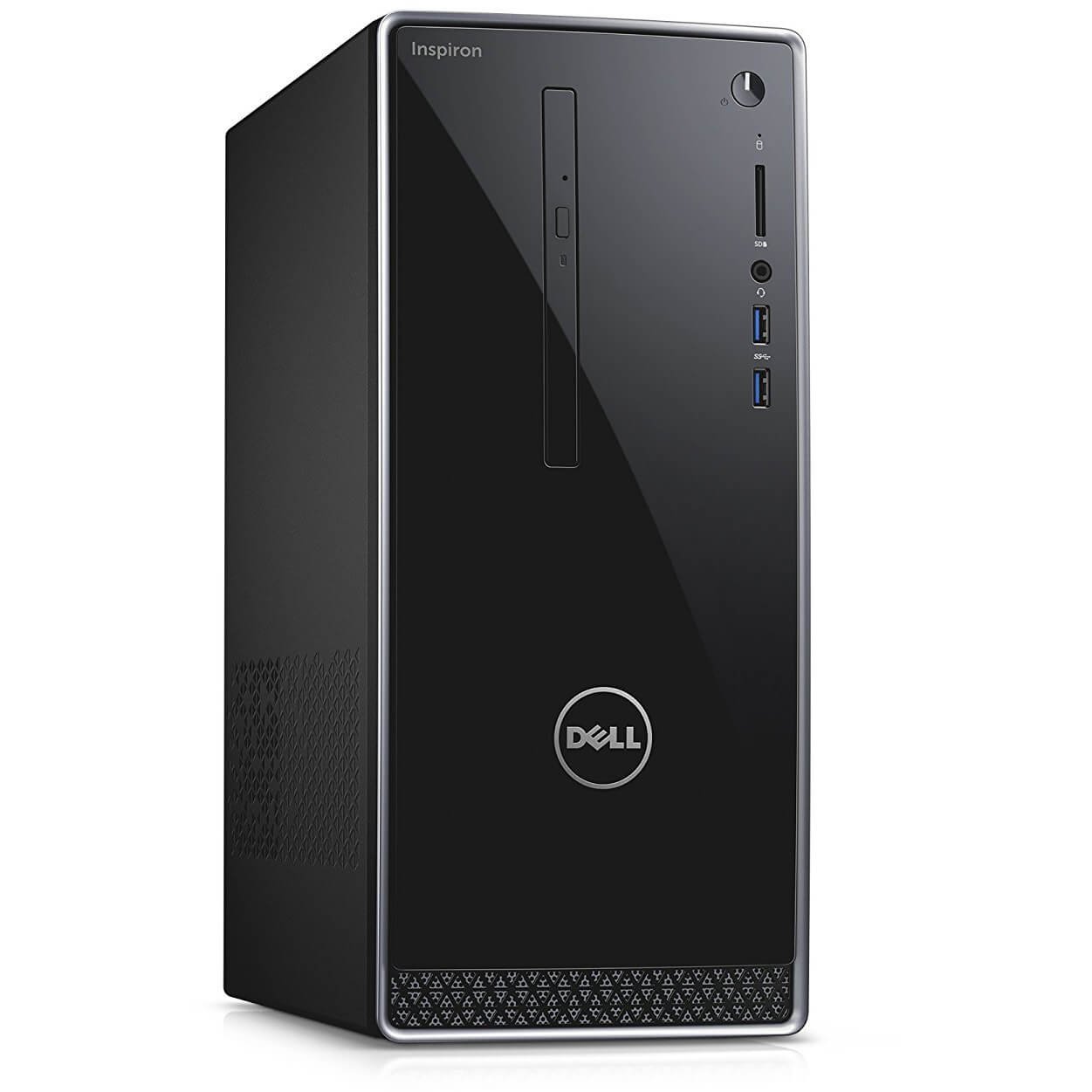 Dell i3668-3106BLK-PUS Inspiron (第7時人 Core i3 (最大限度3.90GHz) 8GB 1結核症 HDD) Intel 固定ディスク Graphics 630 黒いこと しろがね色刈り込み付き添い人