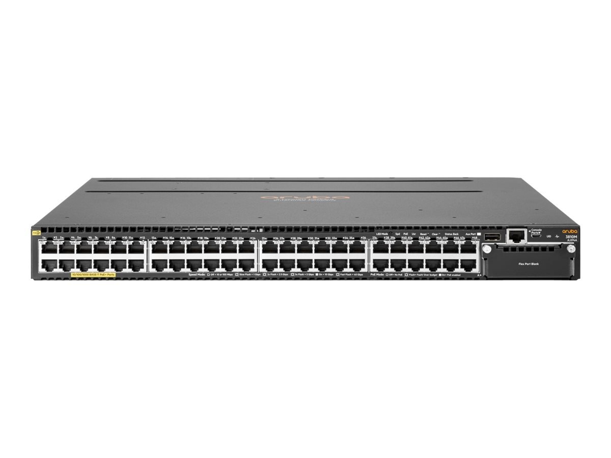 HP Enterprise JL429A#ABA Aruba 3810M 48GPOE+ 4SFP+ 1050W Switch