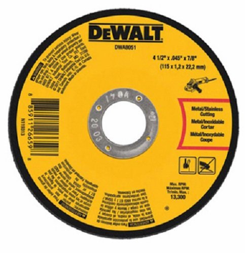 Dewalt DWA8051 印字機1 小みちカットオフ車輪 差しわたし4-1/2in X 0.045in 100個容器に並べる