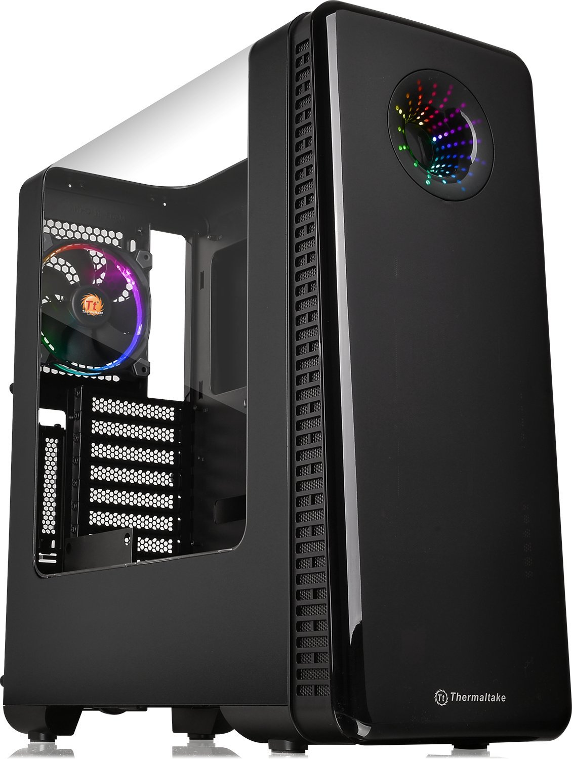 Thermaltake View 28 RGB Riing Edition ガルウィングウィンドウ ATX ミッドタワーシャーシ CA-1H2-00M1WN-01