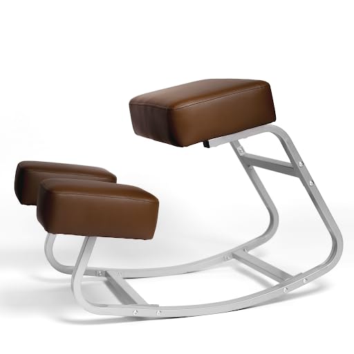 sleekform万物の霊長科学技術Rockingひざまずいて居敷きスチール写真ひな形 ? Better身のこなしKneeling Stool ? great老人ホーム執務室や学習机居敷き ? 馬鹿でかい居敷き、膝座布団 ? 牢固たる、好いたらしいな着心地 ? Orthopedic Stool