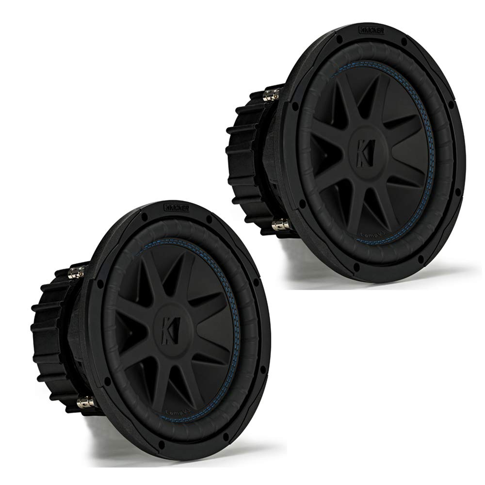 (2) Kicker 44CVX102 Comp VX CVX 10 2400w Car Subwoofers Subs CVX10-2 44CVX10-2