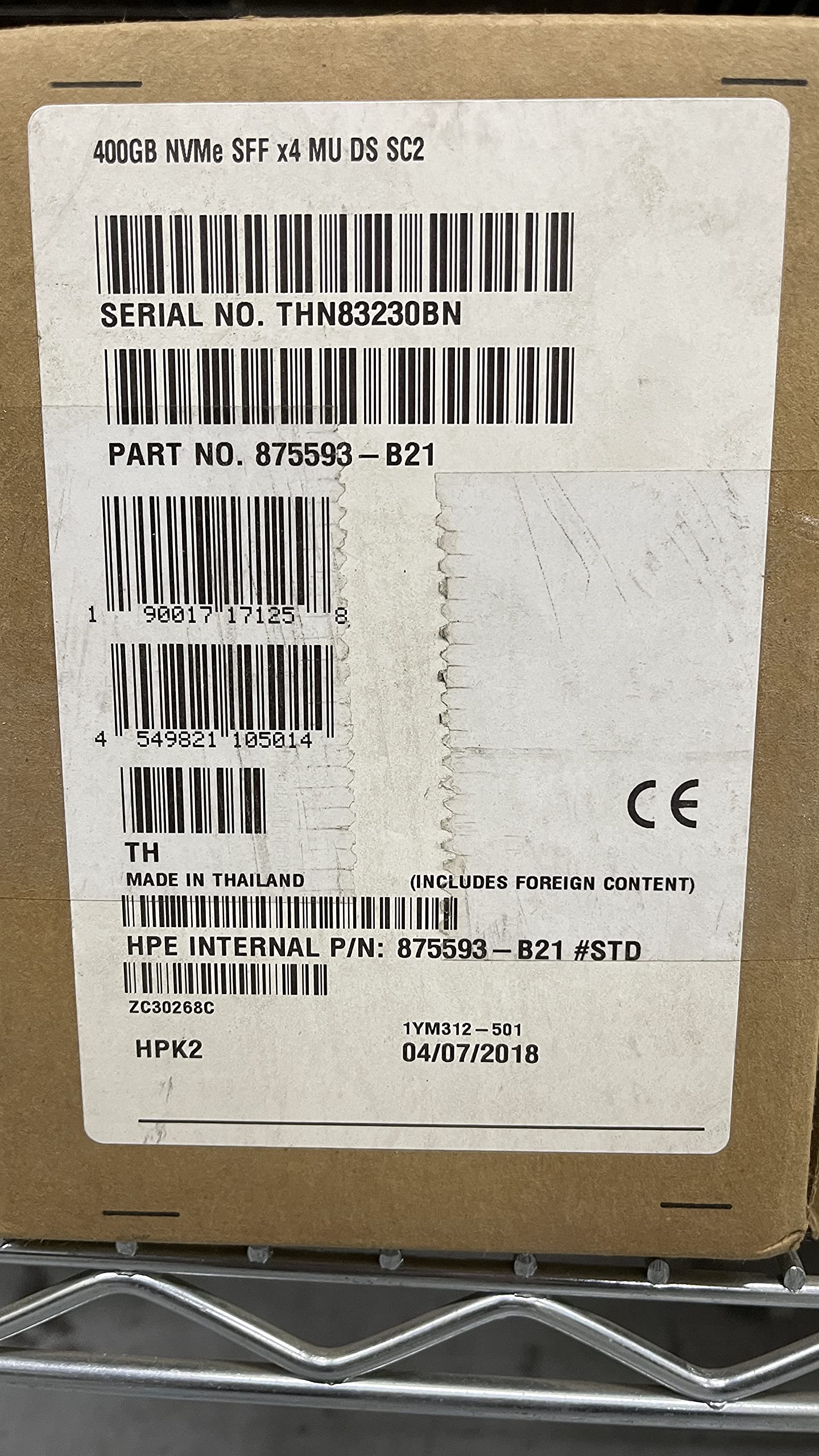 HP 400 GB 2.5 内蔵ソリッドステートドライブ