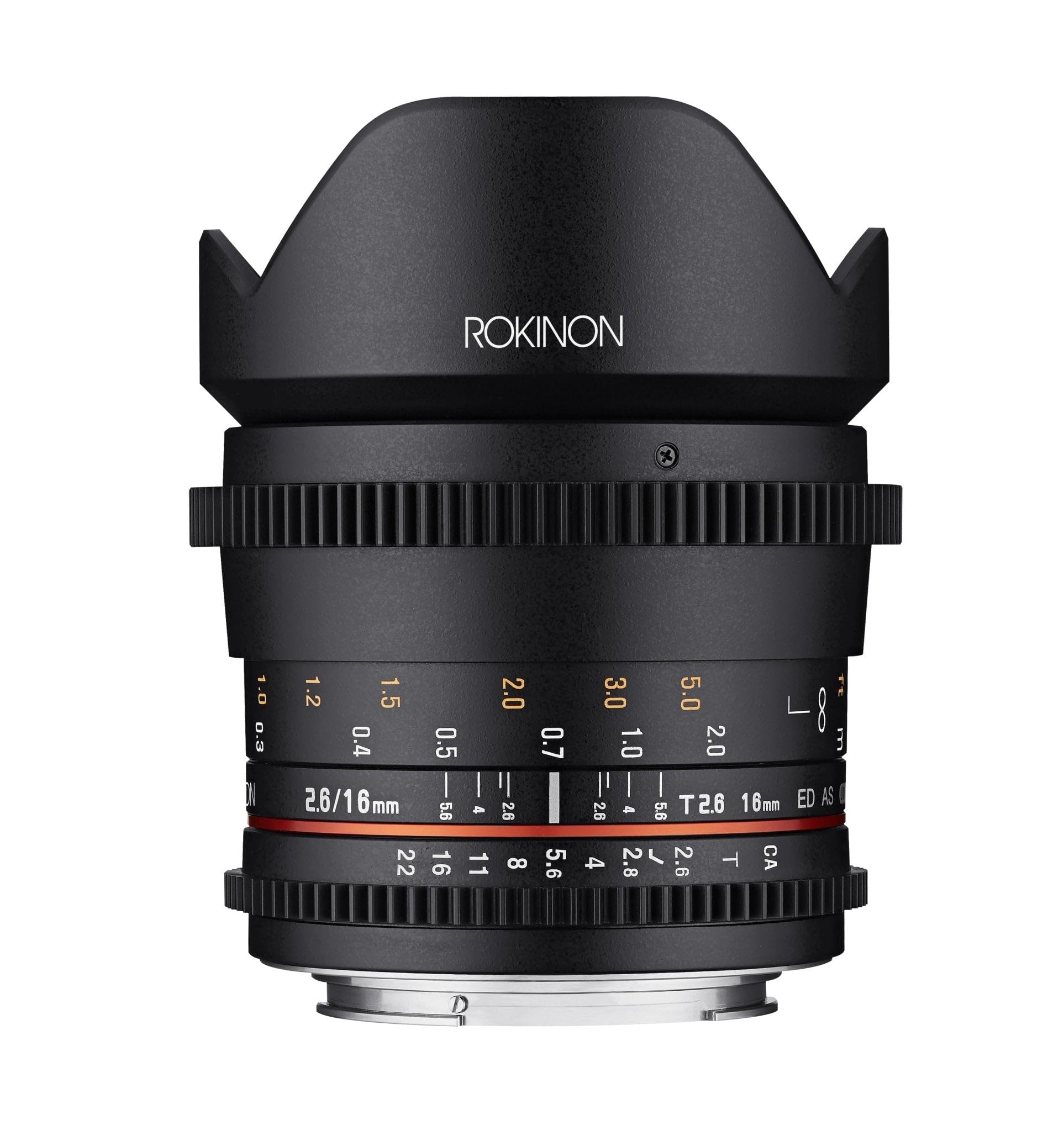 Rokinon 16mm T/2.6 フルフレームシネ広角レンズ Sony Eマウント用 ブラック(FFDS16M-NEX)
