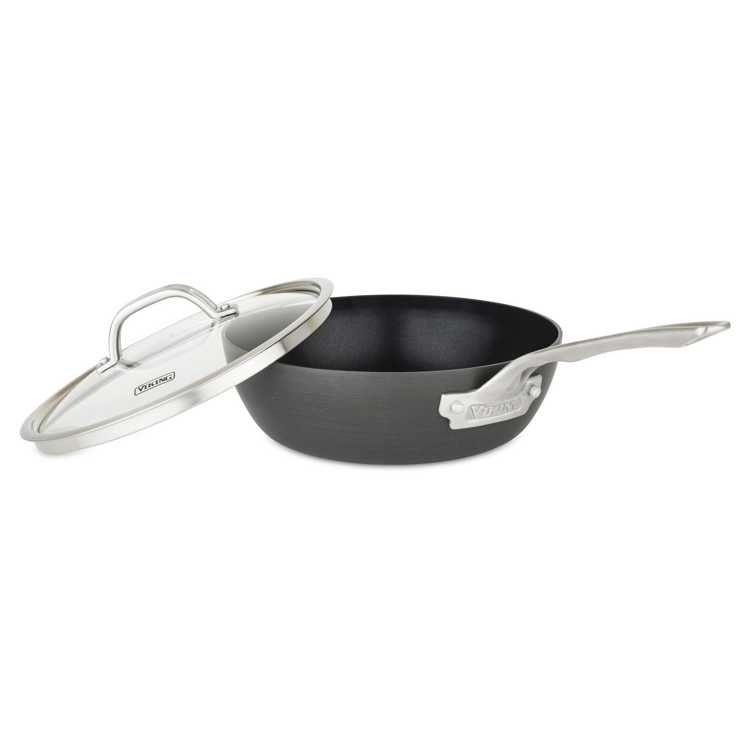 Viking 40051-1823 Hard Anodized Nonstick Saucier Pan 3 Cookware 2.8l Grey