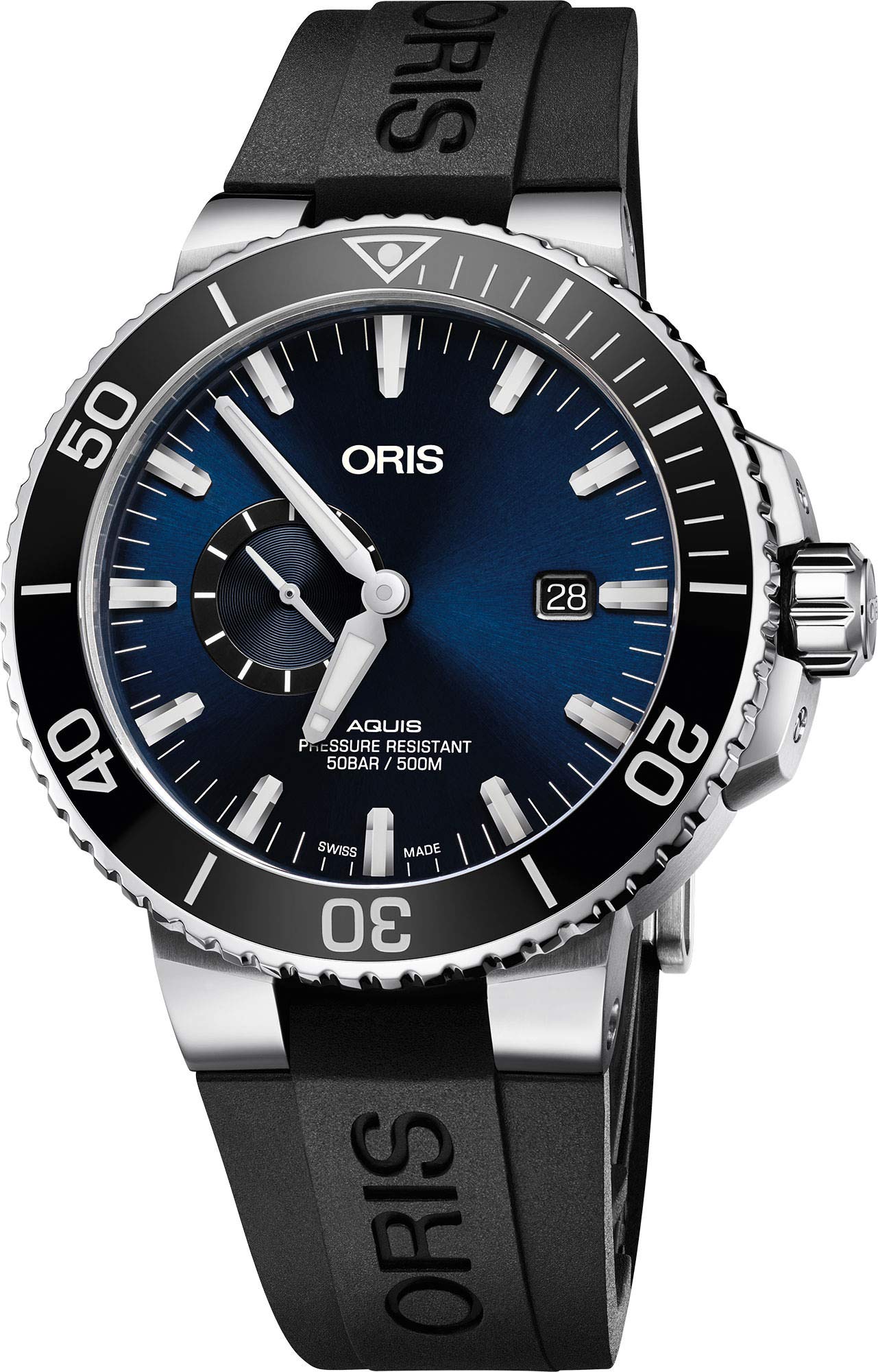 Oris Aquis 74377334135RS スモール秒、デイトメンズウォッチ