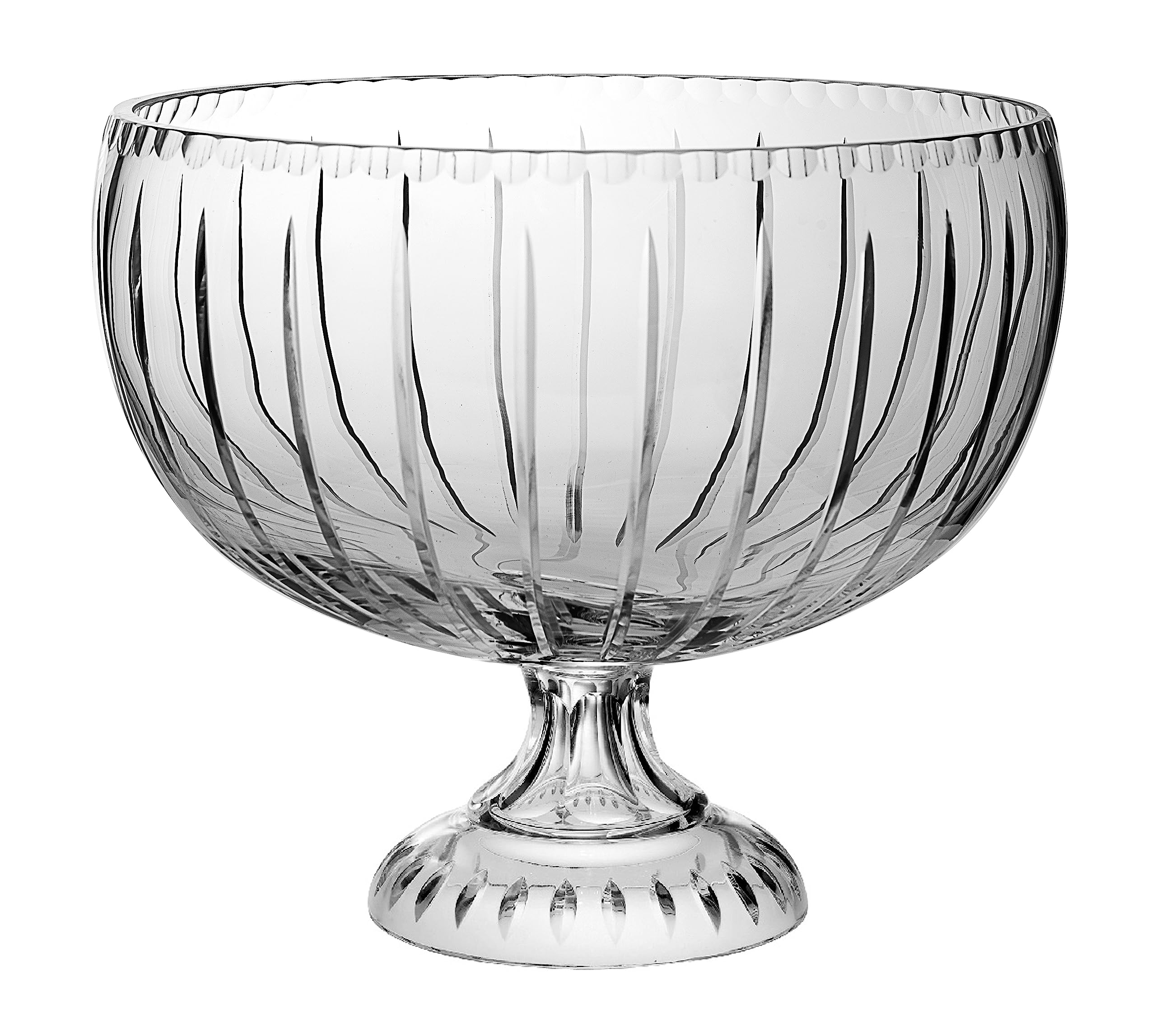 Barski ? ヨーロッパクリスタル ? ハンドメイド ? Large Centerpiece Footedボウル ? パンチボウル ? 12 D ? 12 直径) ? 270 oz ? 8.5 Quarts ? ヨーロッパ製