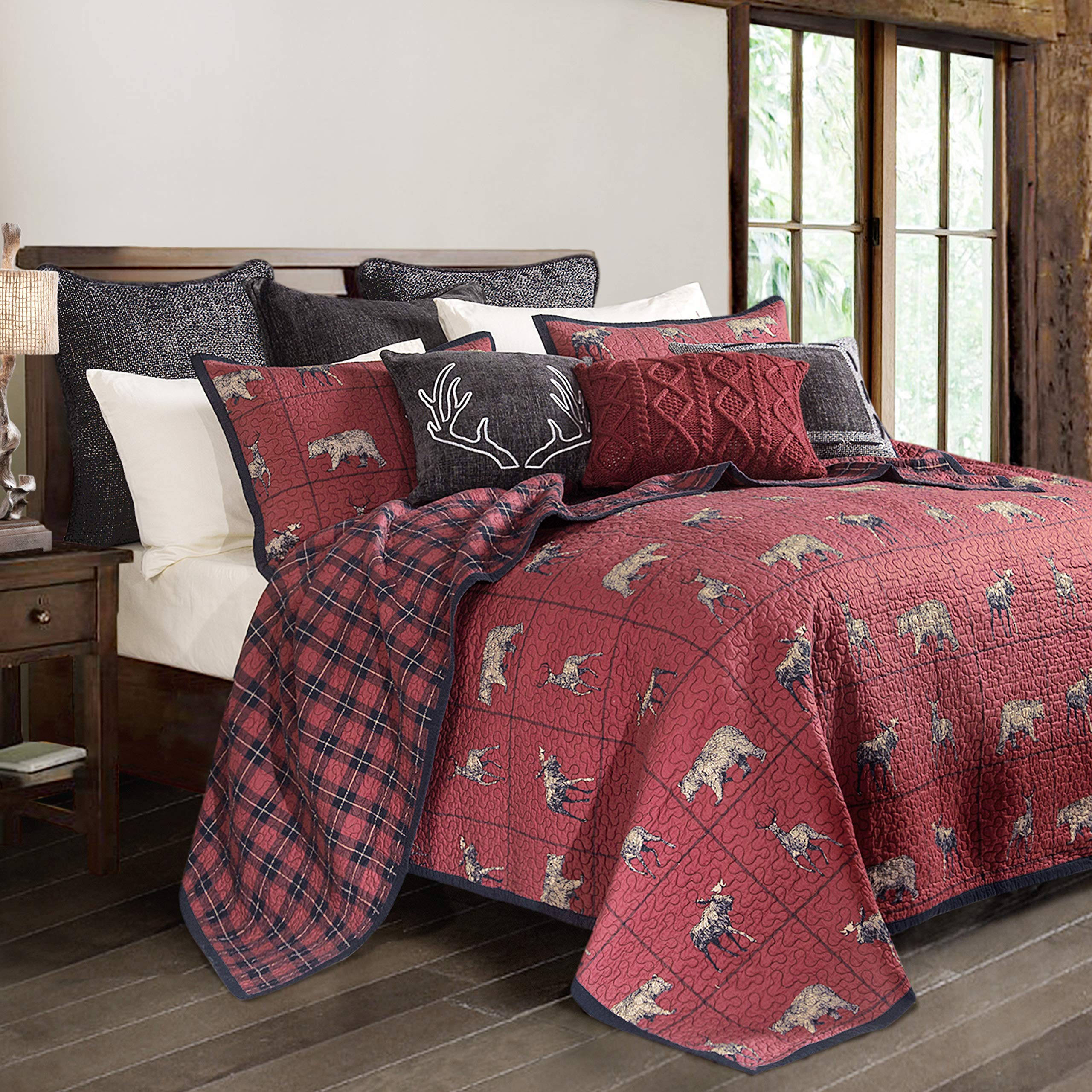 HiEnd声遣いql1888-kg-oc Woodland Plaidキルト仕掛ける、第一人者