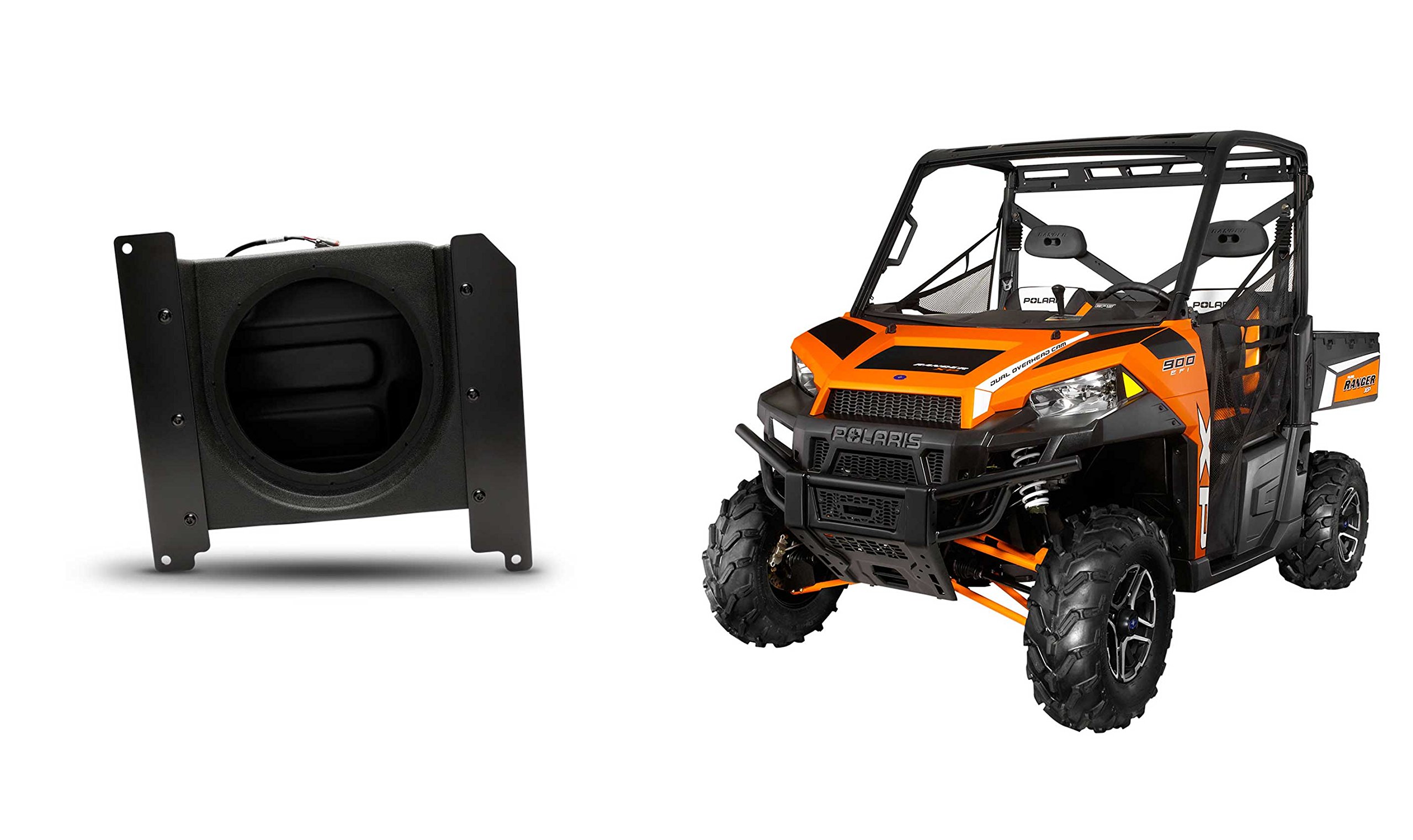 Rockford Fosgate RFRNGR-FWE Polaris Ranger 10インチ カスタムフロントサブウーファーエンクロージャ