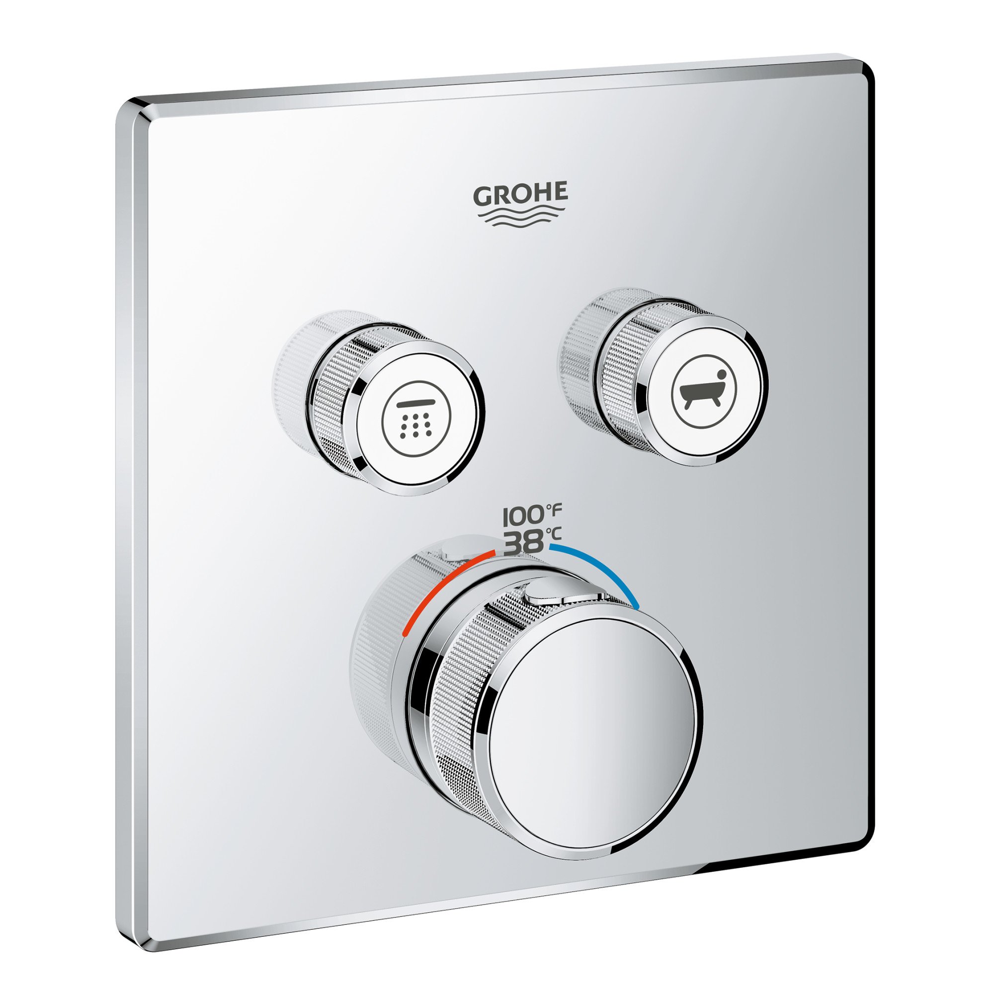 Grohe 29141000 Grohtherm SmartControl 温度調節トリム スターライトクロム