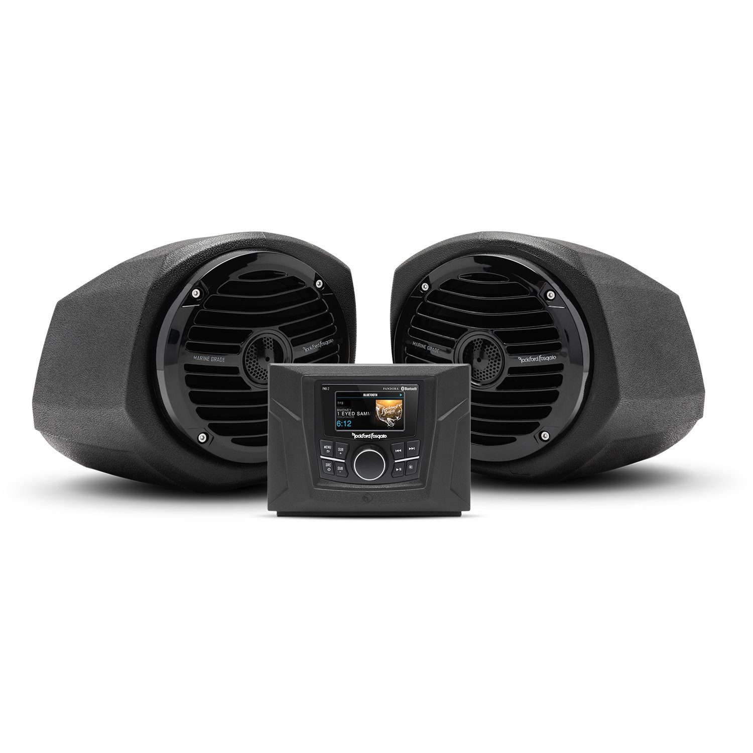 Rockford Fosgate gnrl-stage2ステレオと向こう正面Lower金棒引き一揃いの道具for選りわけるポラリス原則として