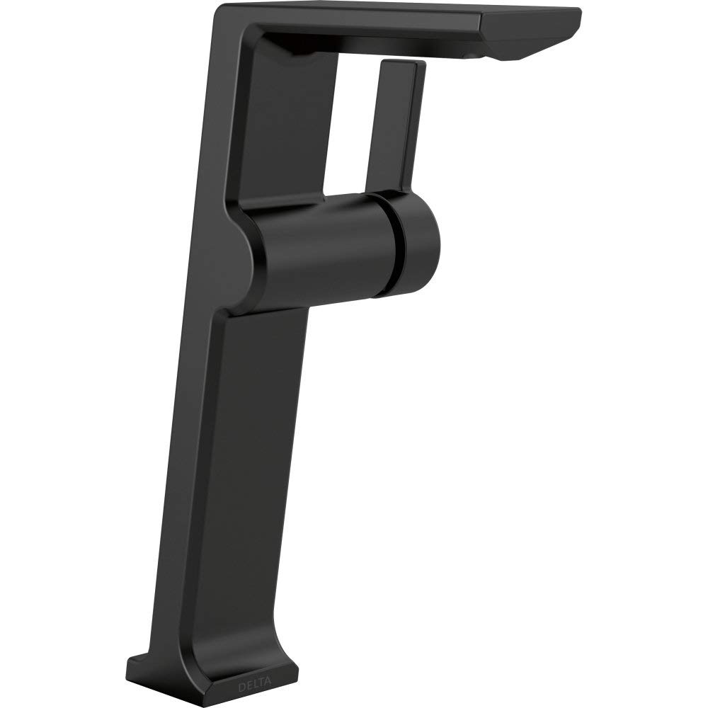 Delta Faucet 799-BL-DST ピボタル シングルハンドル 洗面所蛇口 マットブラック