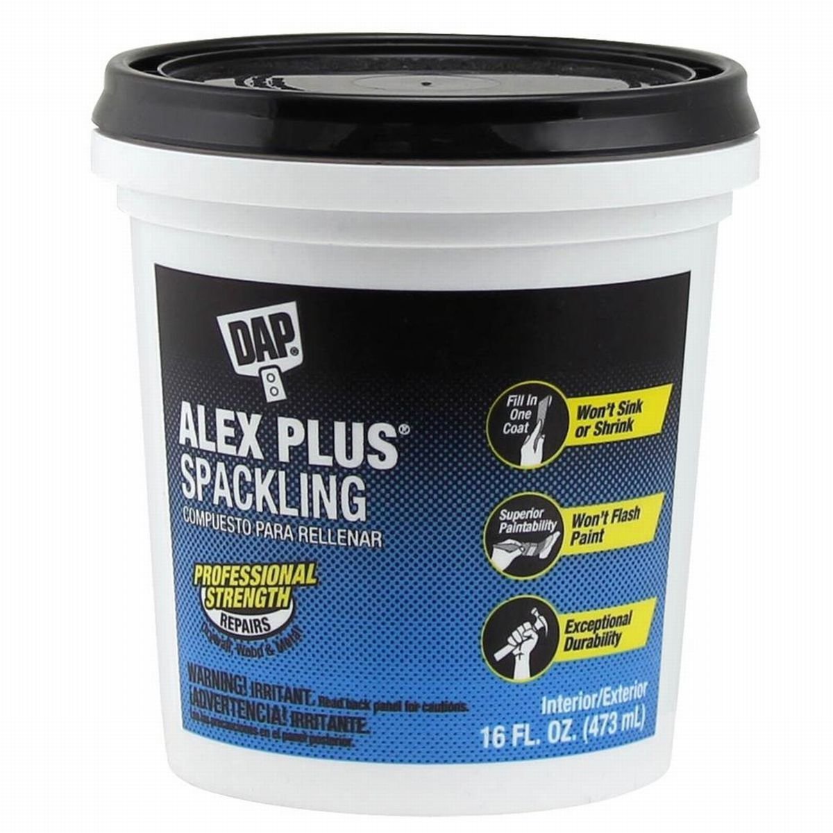 DAP 18745アレックス・プラスSpackling、16オンスホワイト 2 Pack 18745-2pk|global研究所