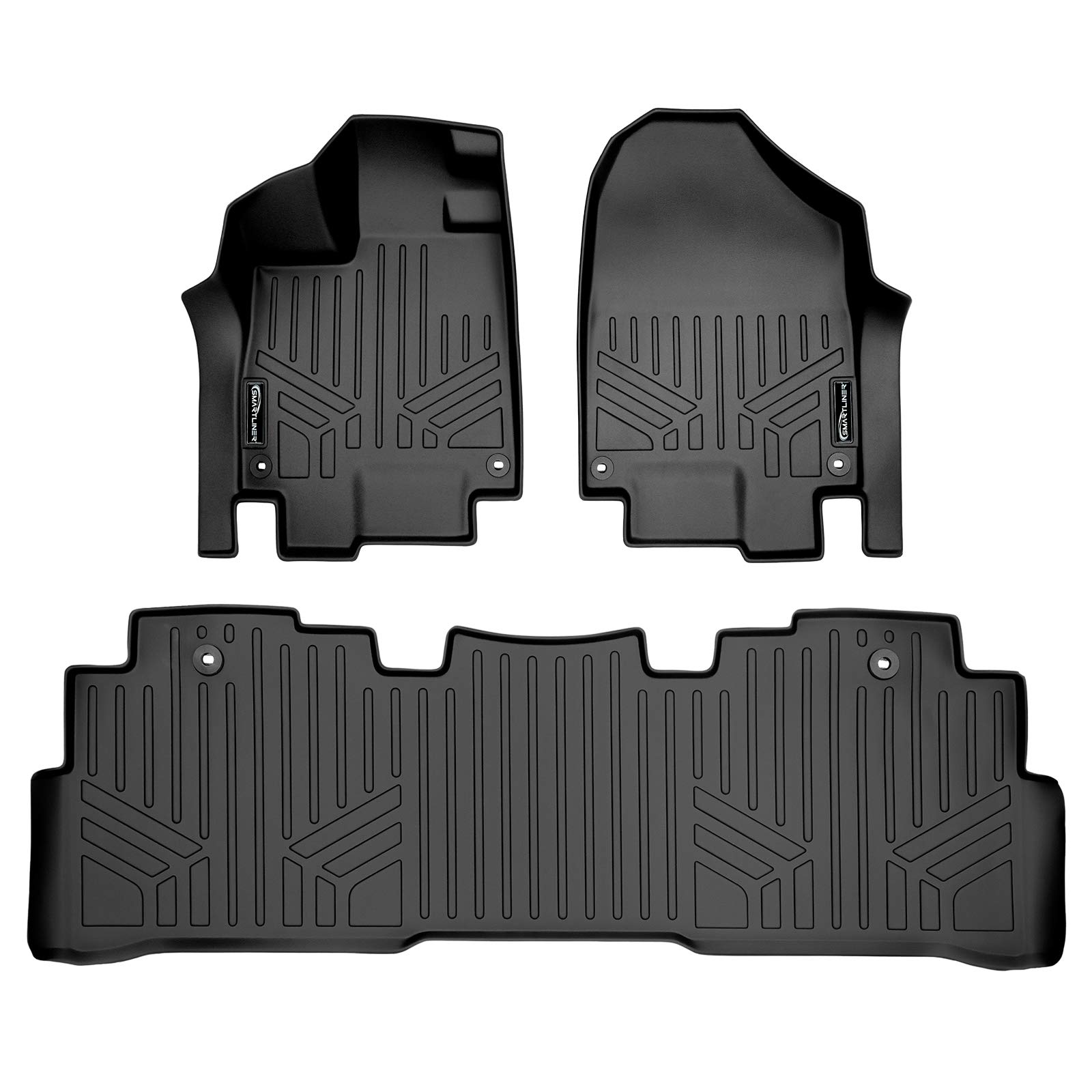 MAXFLOORMATフロアマットfor Honda Odyssey (2018 ) 2行セット(ブラック)｜global研究所
