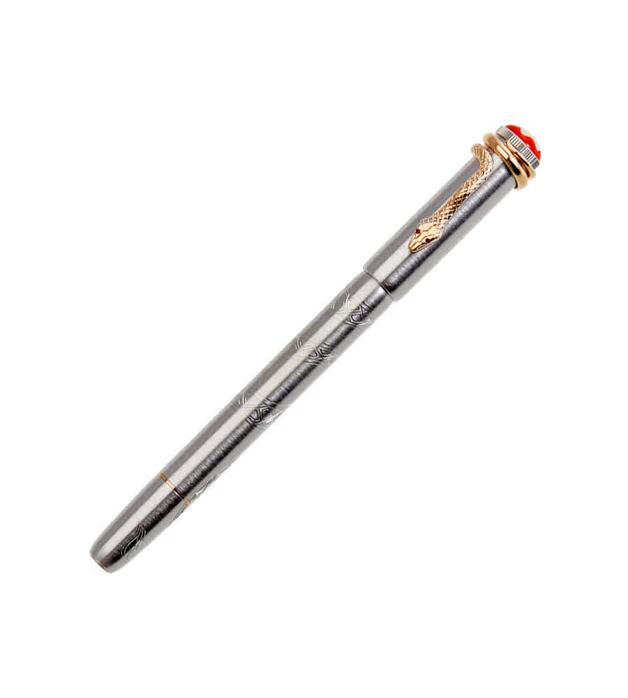 Montblanc ヘリテージコレクション 頬べに エ ノワール ソリティア サーペント 押さえる版 1906 巻きボールペン