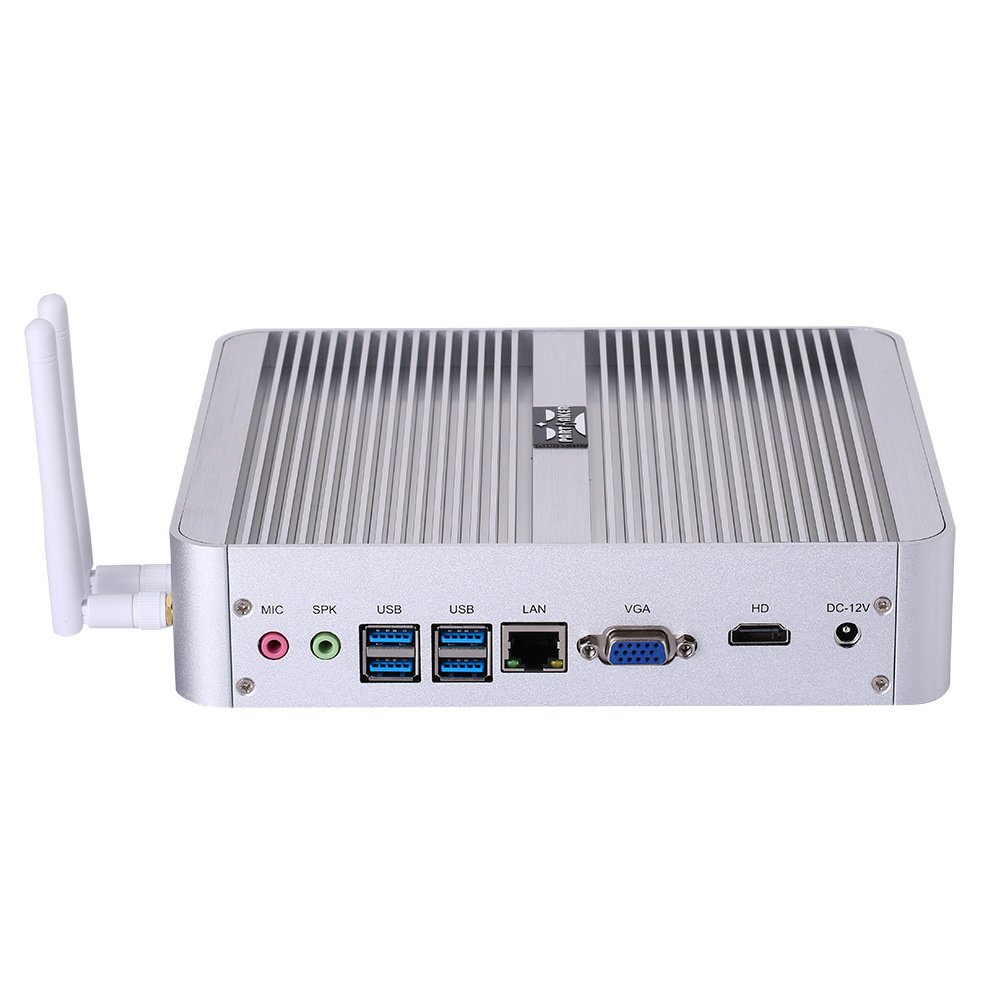 Partaker Mini パソコン Intel i3 8145U/8140U 8th Gen 中央処理装置  Powerful Mini Desktop Computer  Fanless Nettop with 32GB DDR4 Ram  240GB SSD  4K 4096x2304  固定ディスク Port  ローカルエリアネットワーク  VGA  4xUSB 3.0  Windows 10 Pro