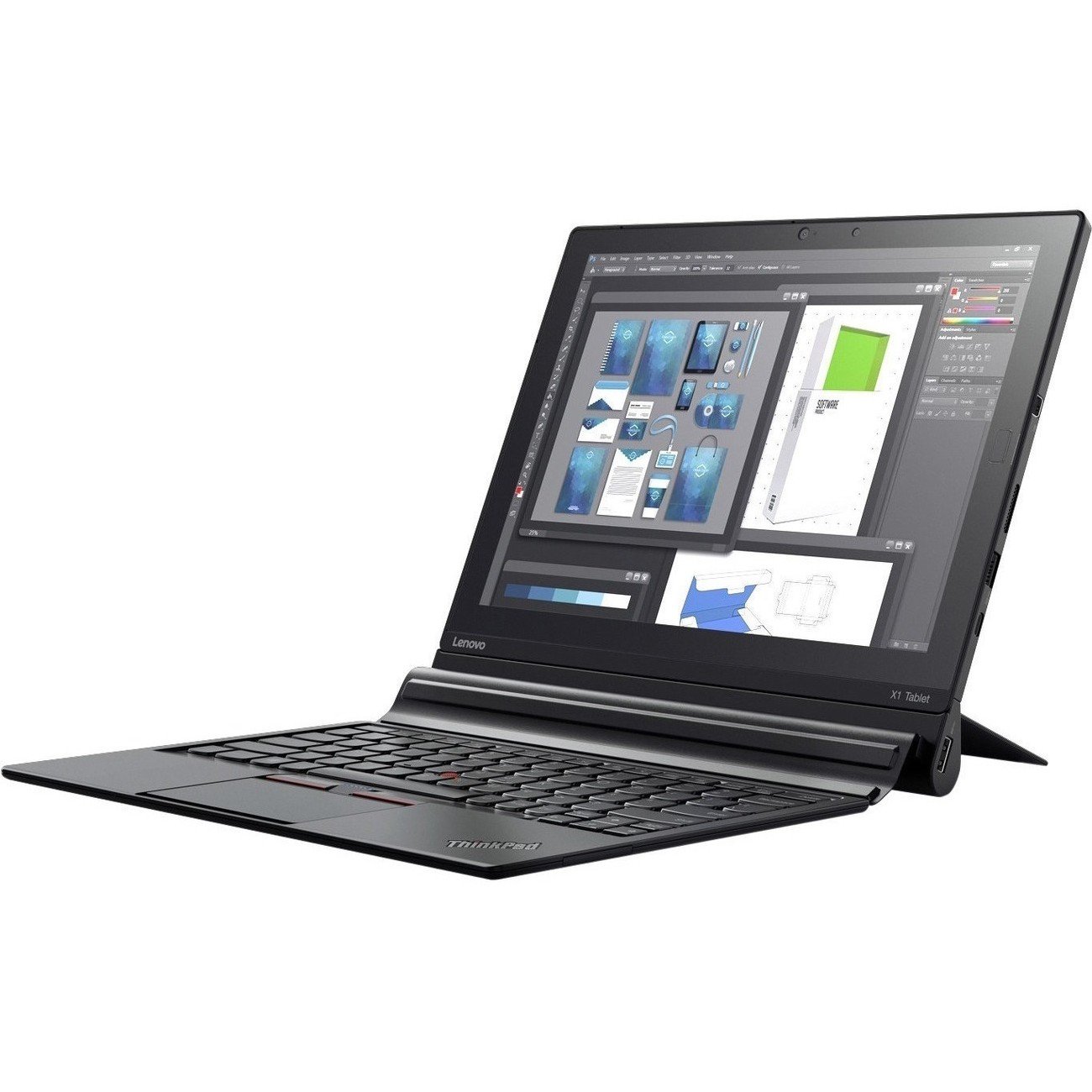 Lenovo ThinkPad X1 Tablet 20JB - Tablet - with detachable keyboard - Core i7 7Y75 / 1.3 GHz - Win 10 Pro 64-bit - 16 GB ランダムアクセス記憶装置 - 512 GB SSD TCG Opal Encryption 2  NVMe - 12 IPS touchscreen 2160 x 1440 (Full 固定ディスク Plus) - 固定ディスク Graphics 615 - Wi-Fi  Bluetooth - 4G
