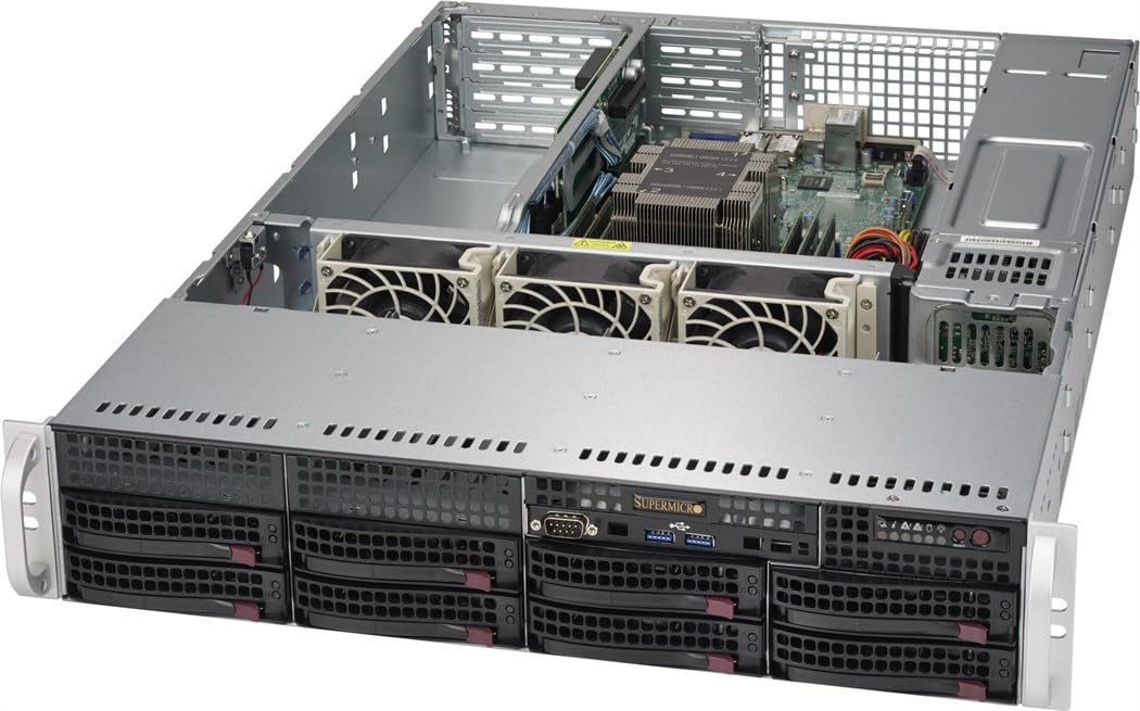 Supermicro SYS-5029P-WTR Supermicro System SYS-5029P-WTR 2U Xeon C622 ソケット 3647 8x3.5 ホットスワップ SATA3 PCIE ブラウンボックス
