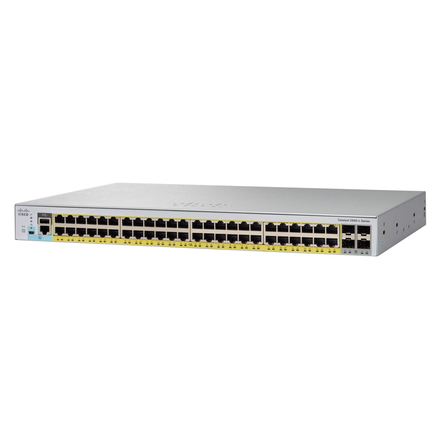 Cisco CATALYST 2960L 48 PORT GIGE Managed L2 Gigabit Ethernet (10/100/1000) Grey 1U