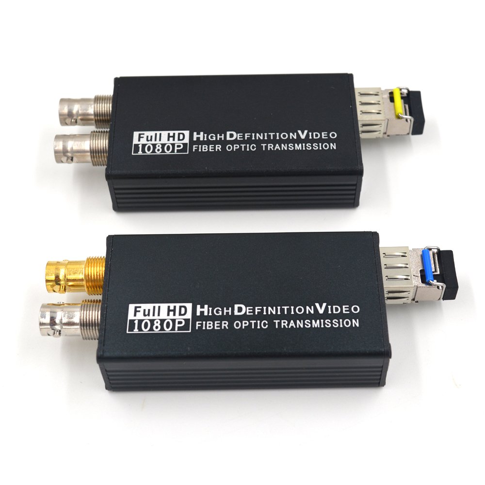 Guantai 3 G SDI 1080p映像媒体衣料繊維光媒体変換器( TX / RX、LC 1310 / 1550航空マイルシングル流行り物20 粁のSDI CCTV