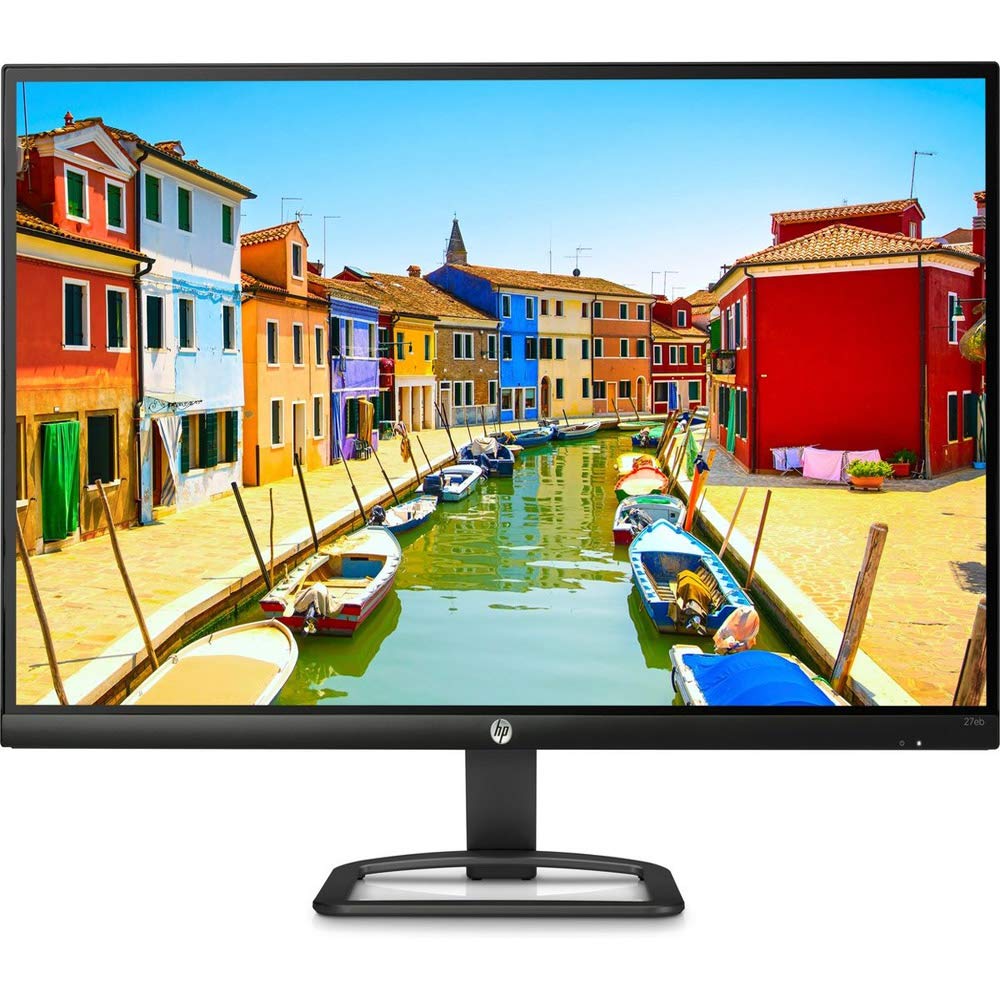HP 27インチフルHD 1920 x 1080 LCD LEDディスプレイビジネスモニター、超ワイド178°角度ビュー、VGA & HDMI x 2、10 000 000:1 ダイナミックコントラスト比(ブラック)