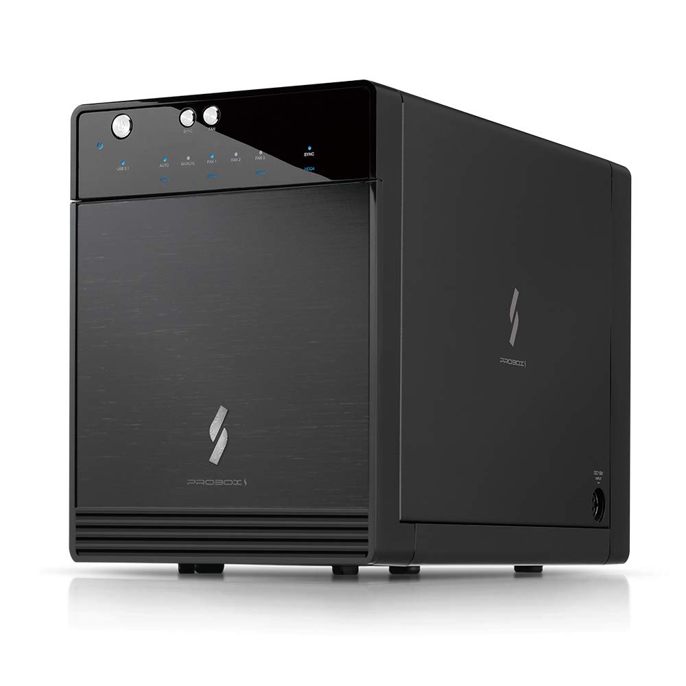 Mediasonic USB 3.1 4 Bay 3.5 SATA Hard Drive Enclosure - USB 3.1 Gen 2 10Gbps Type C/USB-C (HF7-SU31C)
