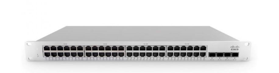 Meraki | MS210-48LP-HW | MS210-48LP-3YR | MS210-48LP 1G L2 Cld-Mngd 48x GigE 370W PoE Switch with MS210-48LP Enterprise License and Support  3 Year