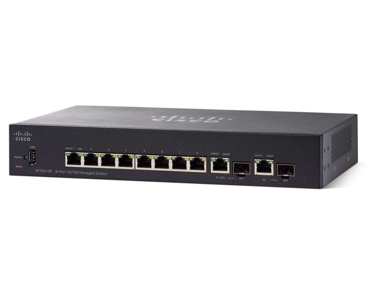 Cisco SF350-24 24-Port 10 100 Managed Switch - 24 x Fast Ethernet Network - Manageable - Twisted Pair - 3 Layer Supported - Rack-mountable - Lifetime Limited Warranty 141［並行輸入］