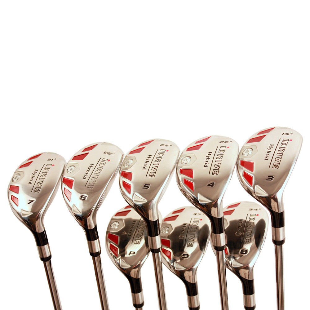 iDrive Hybrid シニア女性用 ユーティリティクラブセット(UT3(19°) UT4(22°) UT5(25°) UT6(28°) UT7(31°) UT8(34°) UT9(37°) UTPW(40°) 右利き、フレックス: L) 141［並行輸入］