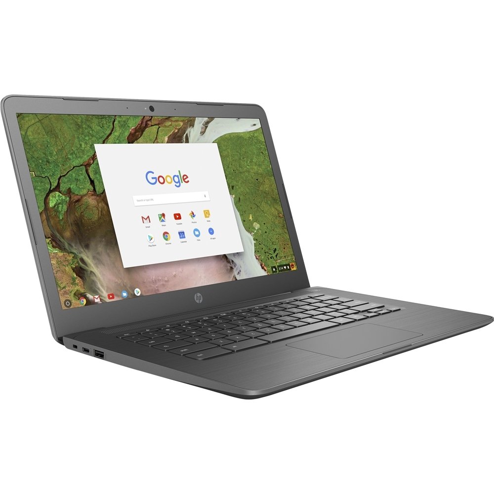 HP Chromebook 14in一回りとっ始め（180度蝶つがい付き添い人）、Intel Celeron N3350中央処理装置、4 GBのランダムアクセス記憶装置、32 GBのeMMC記憶装置、Chrome os（14-ca040nr、薄墨色）