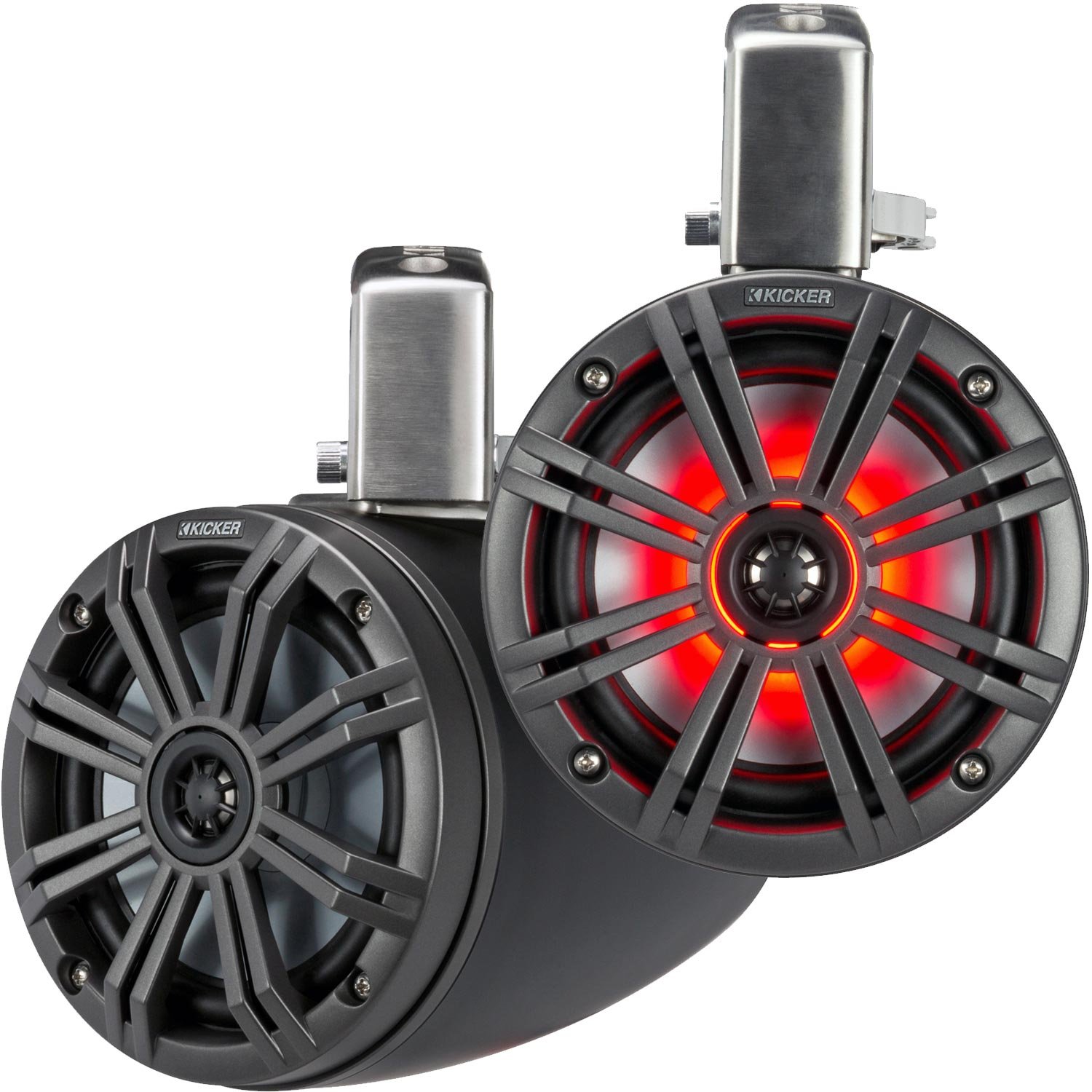 Kicker 45KMTC65 6.5in 390w マリンウェイクボードタワー 金棒引き LED KMTC65付き添い人 有りの実