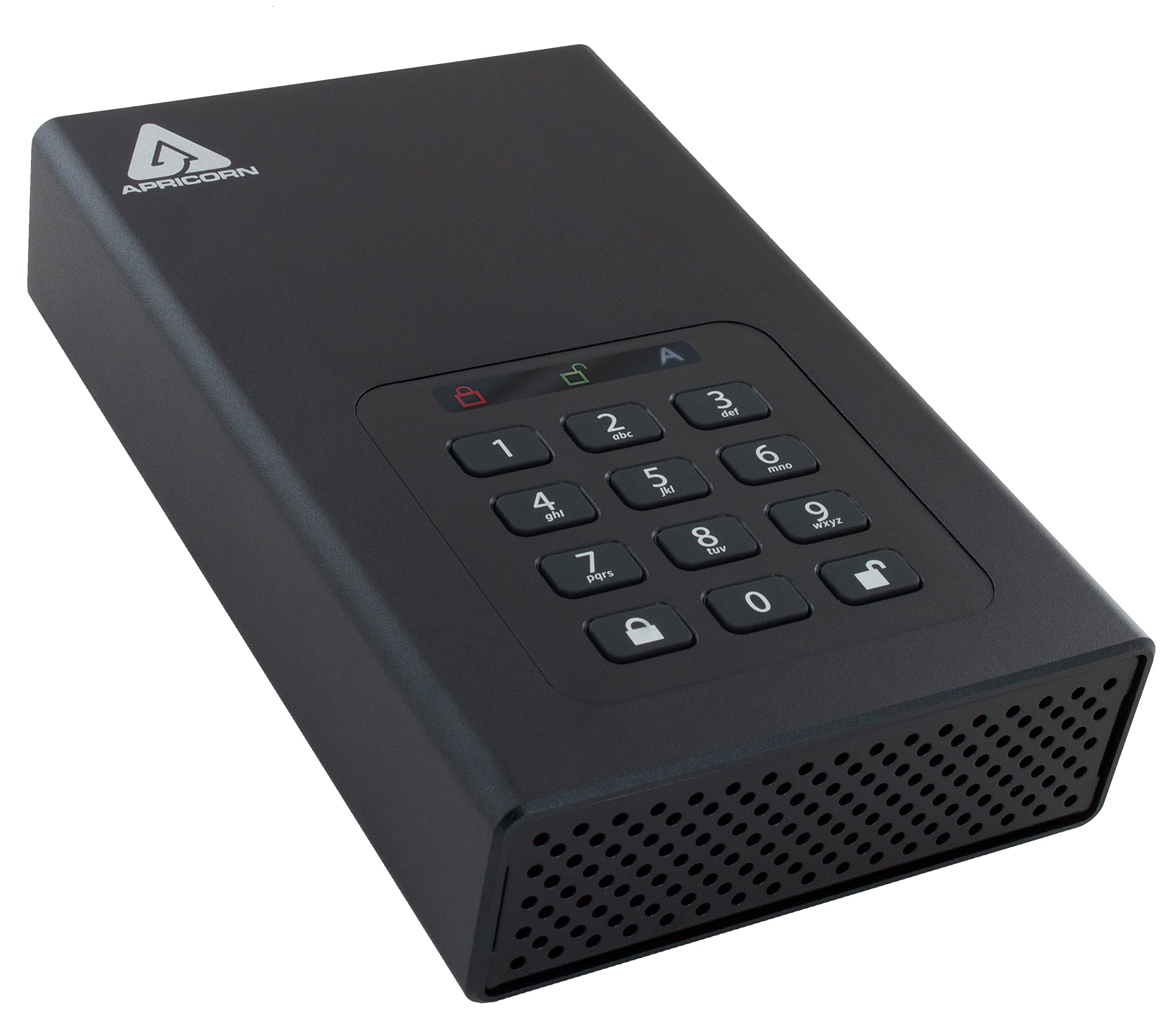 Apricorn 12肺結核 Aegis Padlock DT 256-Bit 記号化USB 3.0 捉え所の無い運転 (ADT-3PL256-12肺結核)