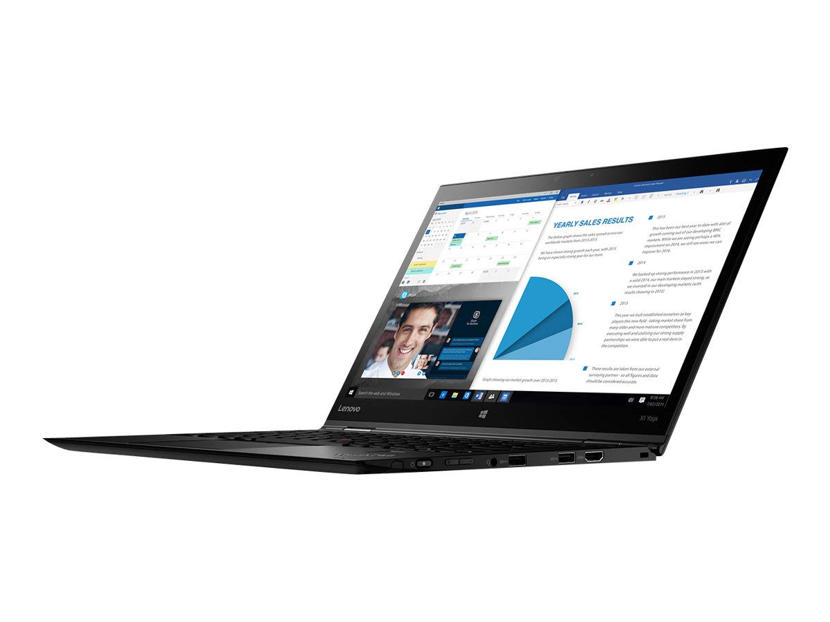 Lenovo 20LD001GUS Thinkpad X1 Yoga 20LD 14 Flip Design Notebook - Windows - Intel Core i5 1.6 GHz - 8 GB RAM - 256 GB SSD Black