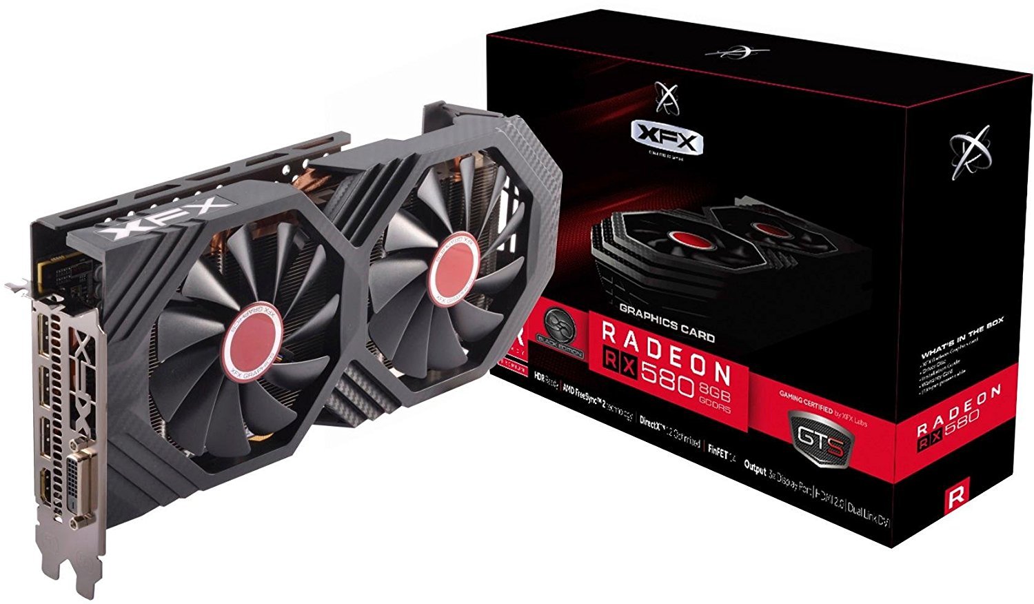 XFX AMD Radeon RX ? 580 8 GB gddr5 PCI Express 3.0グラフィックカード ? ブラックrx-580p8dbdr