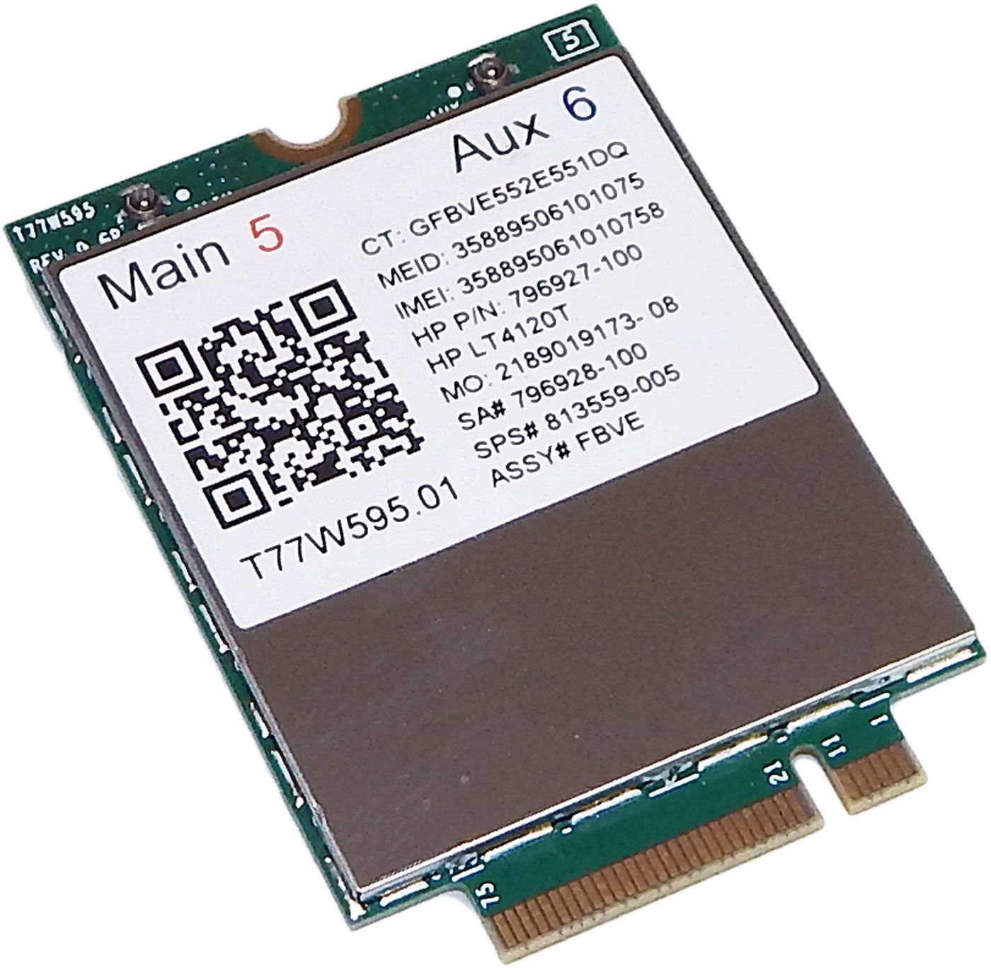 HP 純正Elite X2 1012 G1 LT4120 LTE/EVDO/HSPA+ モバイルブロードバン WLAN INT 802.11AC 18260+BT4 2x2 SAR 840083-005｜global研究所