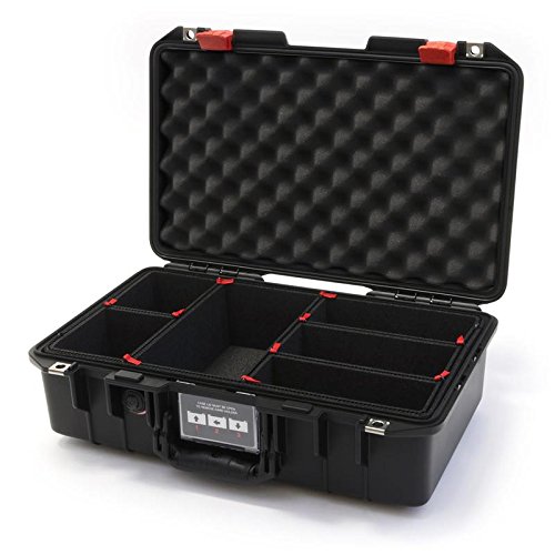 Pelican 1485 エアケース ブラック&レッド Trekpak 仕切り付き｜global研究所
