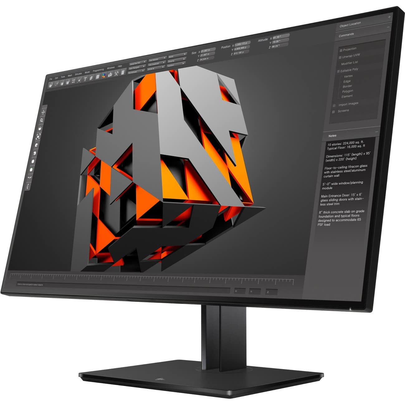 HP Business Z32 31.5 Inches 4K UHD WLED LCD (3840 x 2160) Black Pearl Monitor Display Model:1AA81A4#ABA