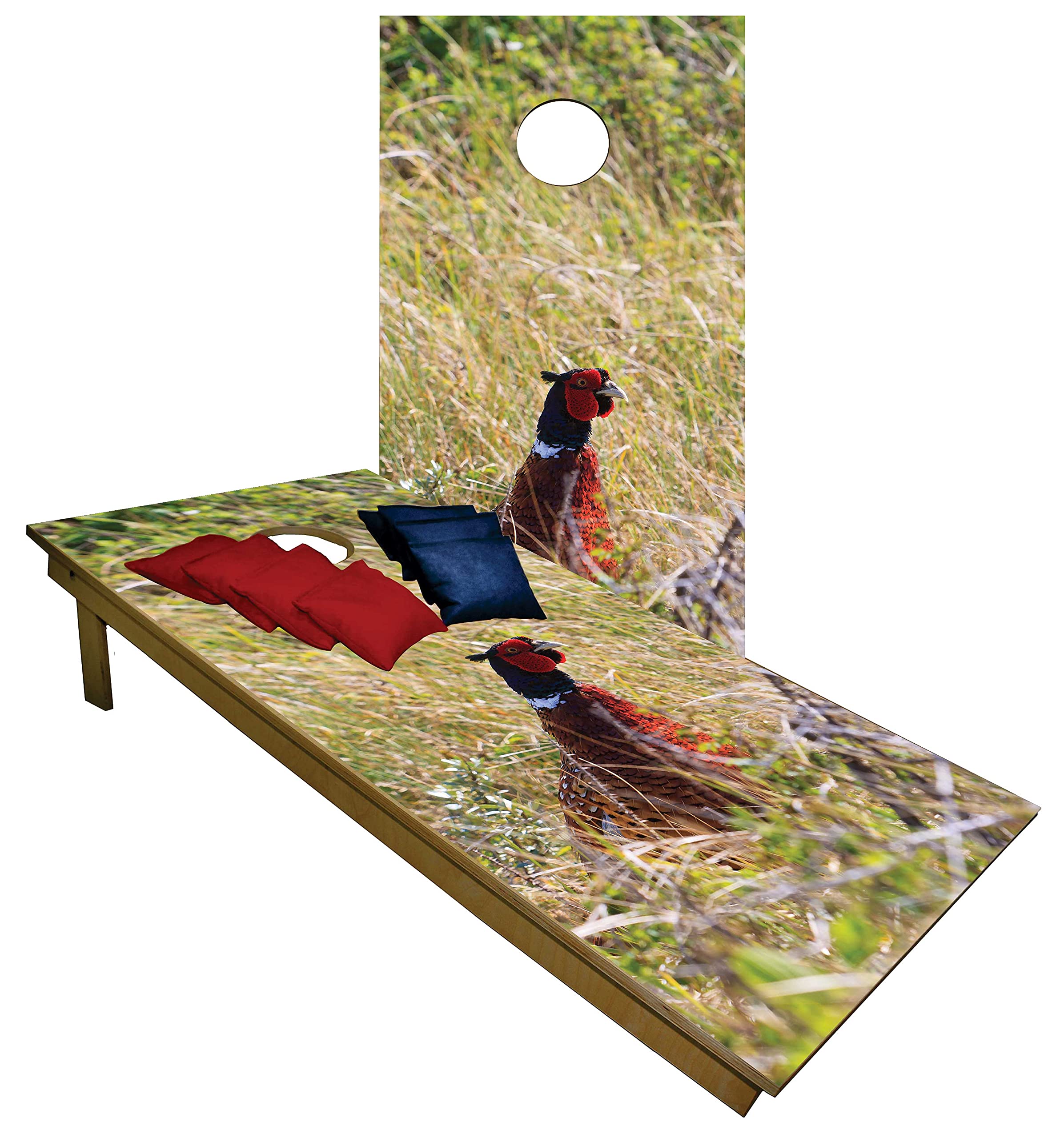 Pheasant Cornhole Beanbag Toss Game W手合わせゲーム盤鳥狩り御徒面子仕掛ける1216 インクカートリッジ-パソコン・周辺機器-PCサプライ・消耗品