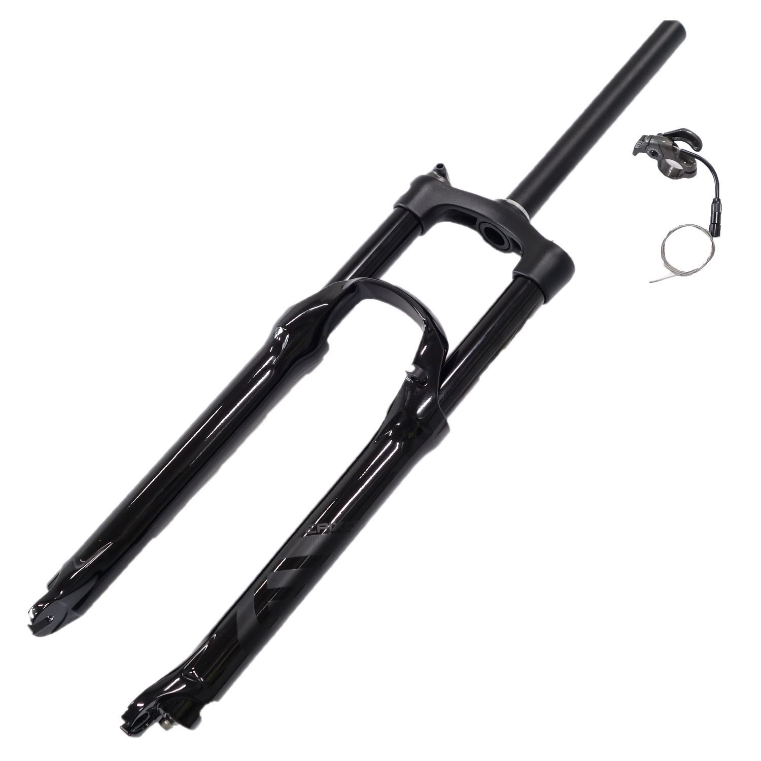 SRサンツアーEpixon XC MTBフォークリモートロックアウトエアスプリング右側27.5 旅行100 mmストレート1 ? 1 / 8 Steerer車軸9 mm光沢ブラック小売パッケージ｜global研究所