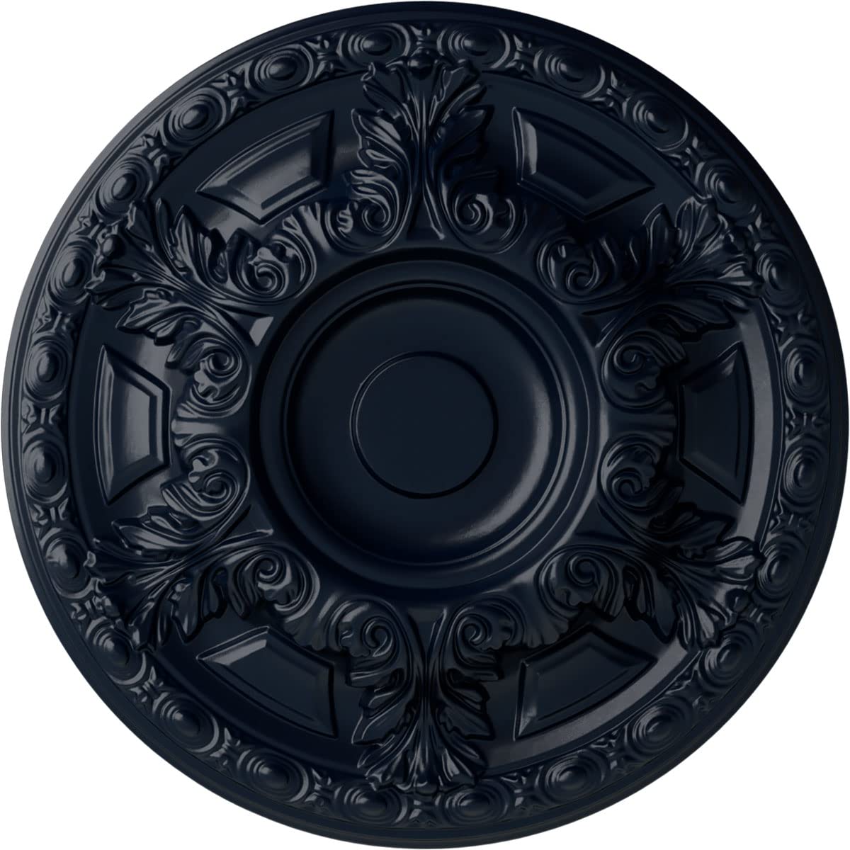 Ekena Millwork 糎24gamdf 23 1 /2  OD X 2 3 /4  P Granada上昇限度Medallion (Fits Canopies up to 7 1 /8 、手書き、Midnight Dream