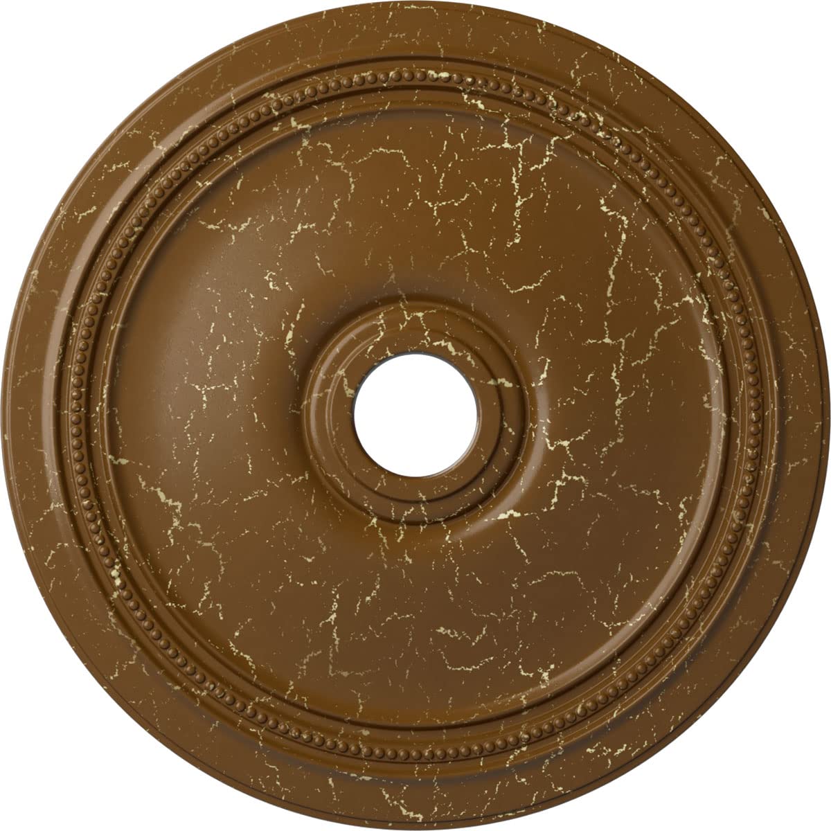 Ekena Millwork 糎24distc 24  OD X 3 5 /8  ID X 1 P Diane上昇限度Medallion (Fits Canopies up to 6 1 /4 、墨付き、Smokey Topaz Crackle