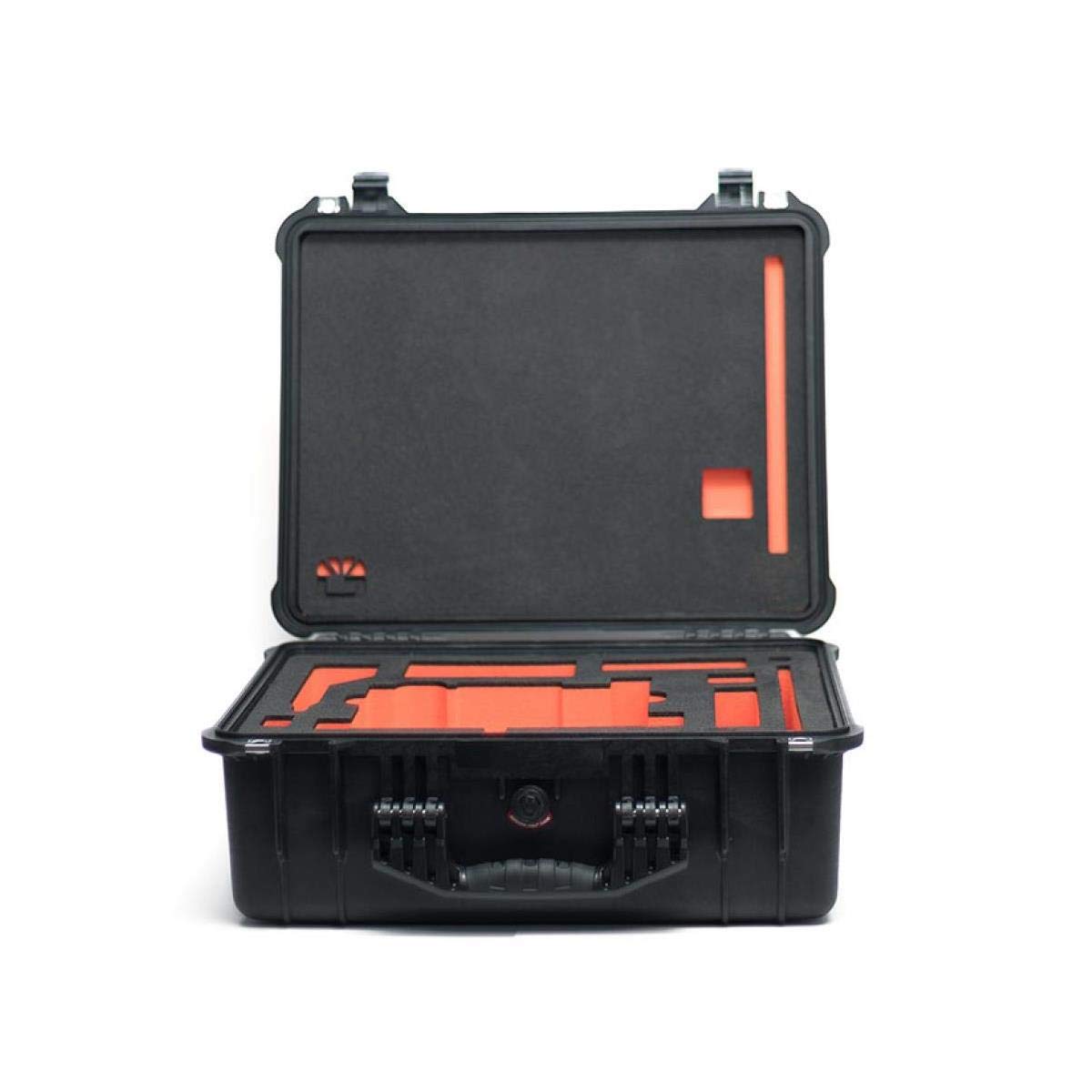 Bright Tangerine Pelican 1550入れものwith Foamカスタムとり捨てるfor Viv and Viv 5 つや消しボックス席