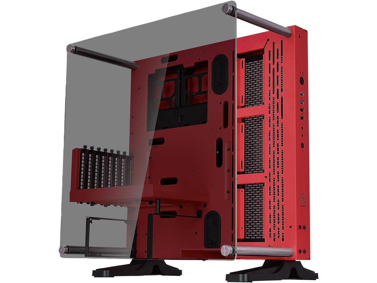 Thermaltake Core 強化ガラス ATX オープンフレーム パノラミックビューイング Tt LCS認証 ゲームコンピューター ケース CA CA-1G4-00M3WN-03｜global研究所