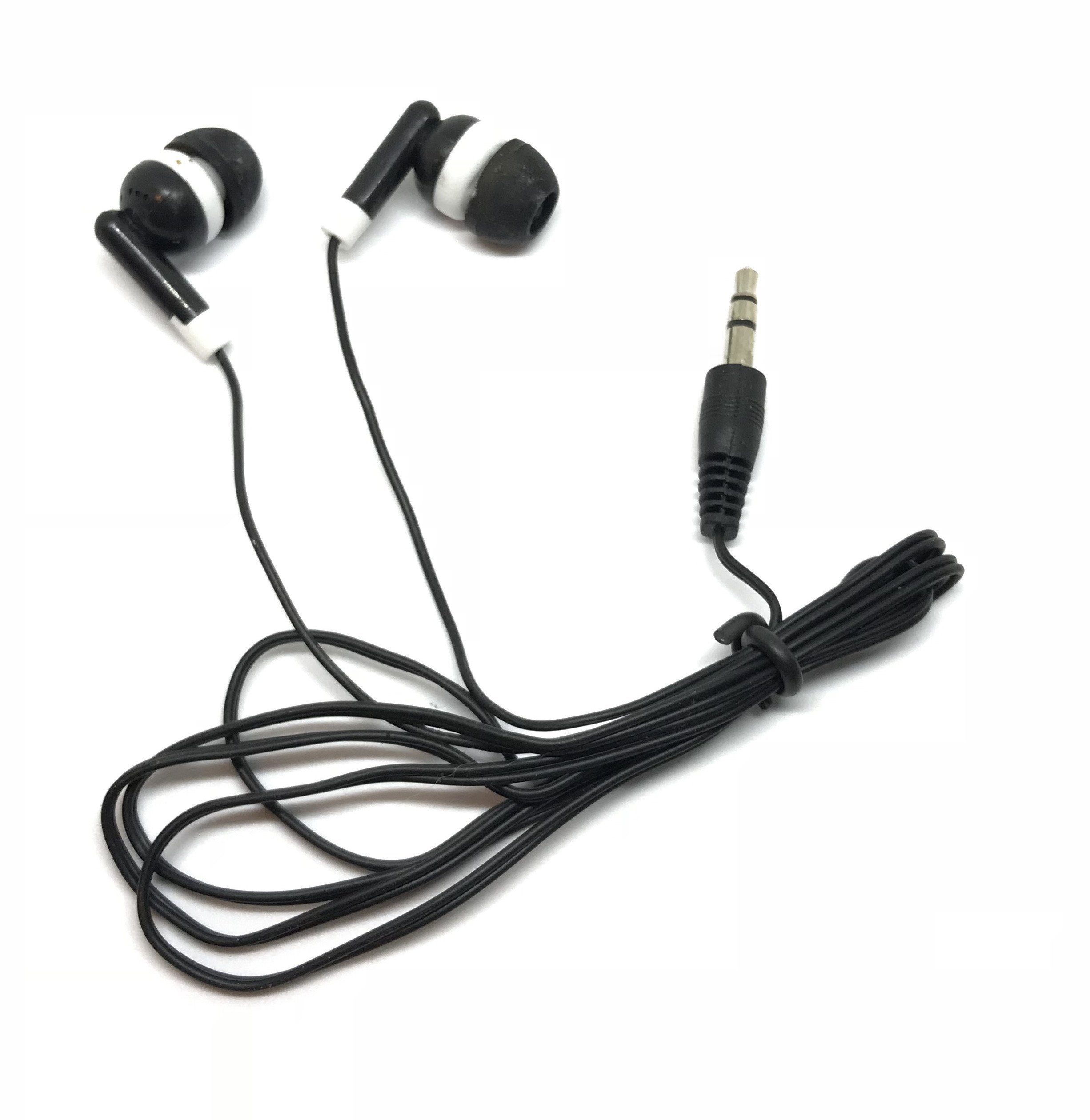 TFD Supplies 卸売 バルクイヤホン ヘッドフォン 500パック iPhone Android MP3プレーヤー用 ブラック
