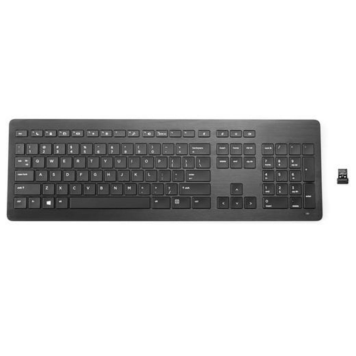 HPワイヤレスプレミアムキーボード - キーボード（スタンダード、ワイヤレス、RFワイヤレス、メンブレンキーボード、ブラック）
