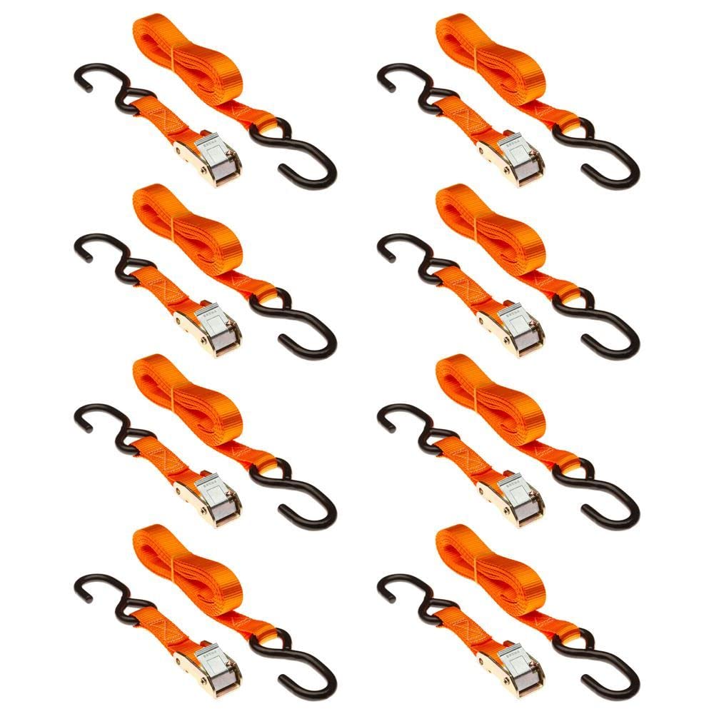 8 - Pack of 1 x 10 'カムバックルストラップwith S字フック